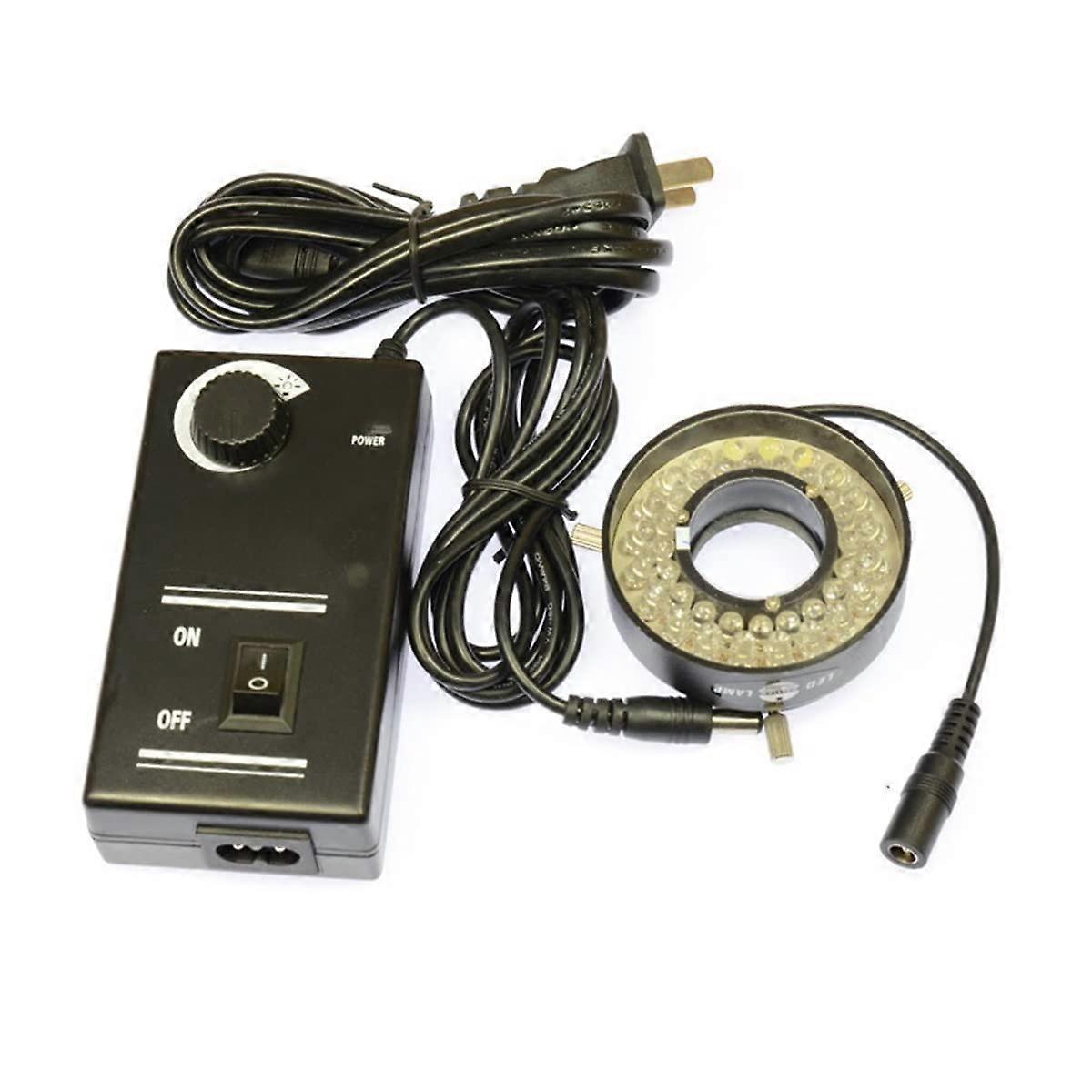 Microscope Accessories Kit with Adjustable 40 LED Ring Light for Industrial Illuminators and Digital Cameras