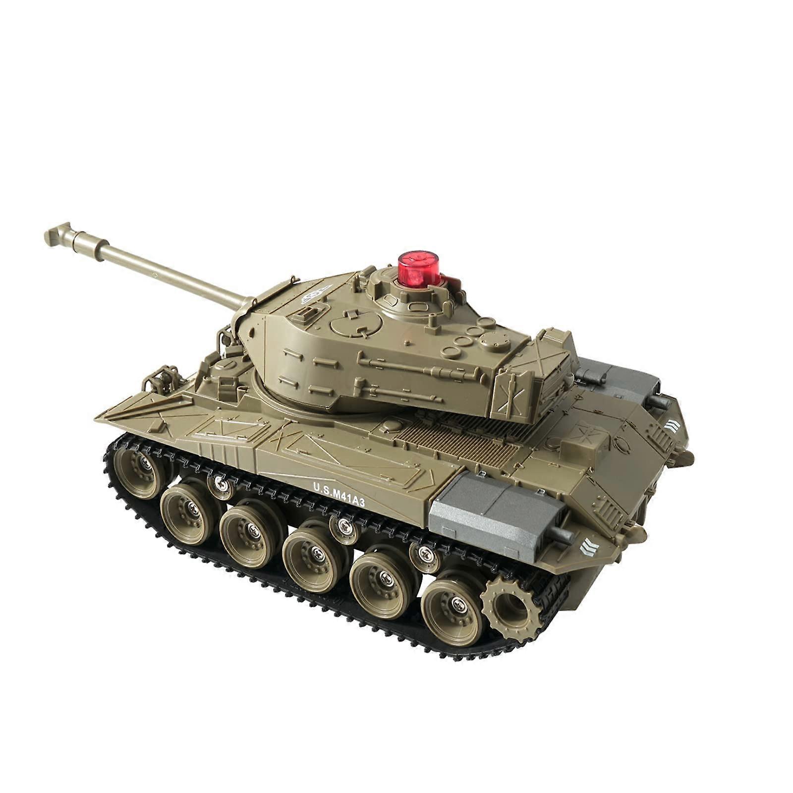 Programmable RC Tanks M41A3 American Army Battle Tank with Realistic Sounds, All-Terrain Off-Road Capabilities for Boys 8-12