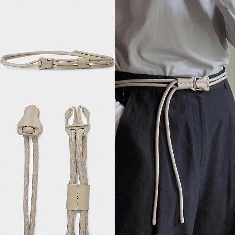 High Quality Simple Belt For Unisex With Jeans Niche Advanced Style Buckle Design Elastic Belt