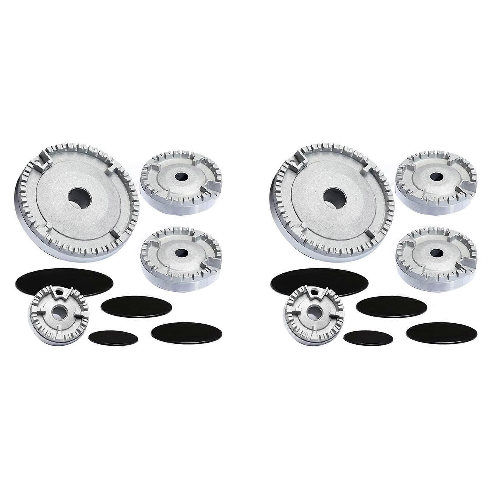 Stove Hat Set, 2 Pack, Improved Gas Stove Lid, Compatible Flame Cap for Most Burner Sizes and Models