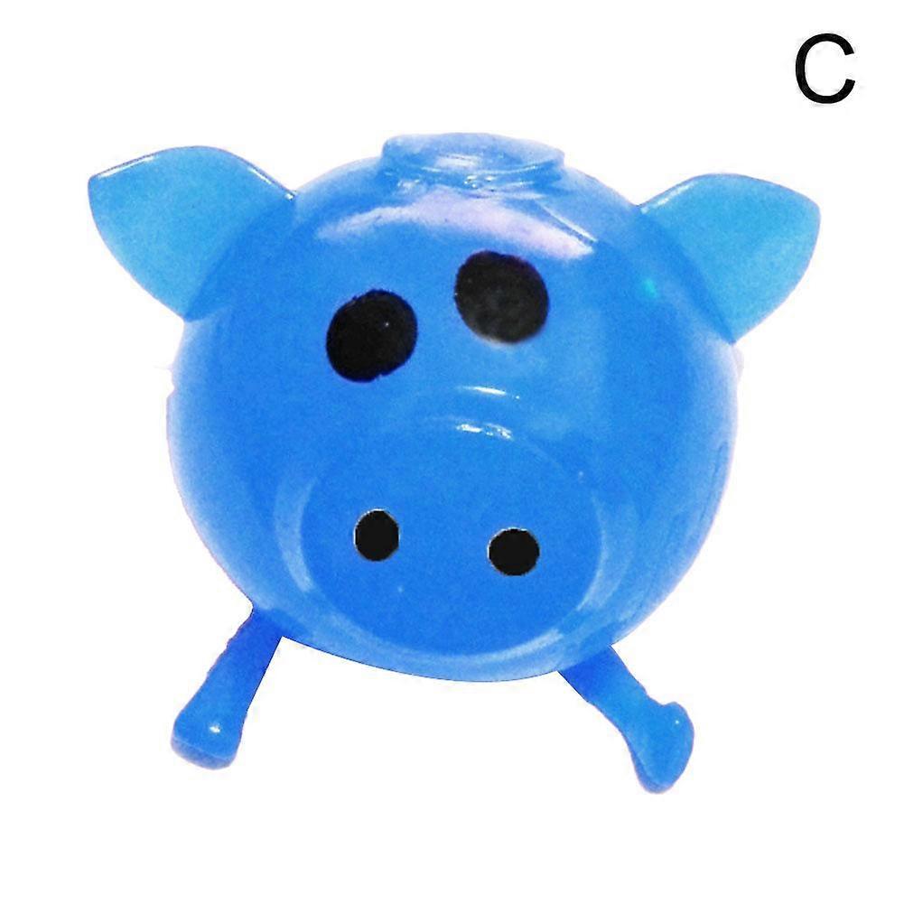 Soft Sticky Pig Toy Ball, Stress Relief Squeeze Toy, Stretchy TPR Material with Super Memory, Fun Shape-Changing Desk Toy, 5.5cm