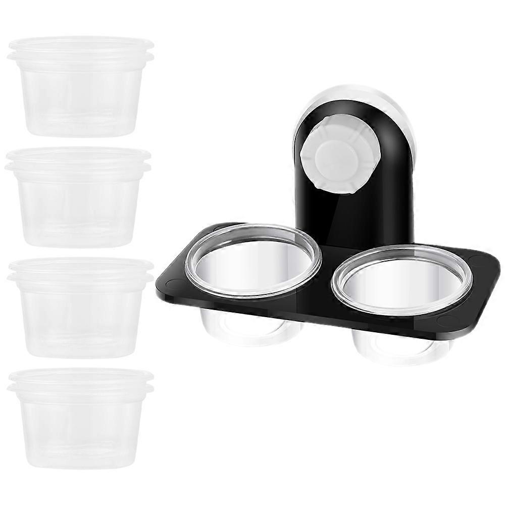 Reptile Feeding Bowls with Suction Cup Design ABS Material for Storage Use 1 Set