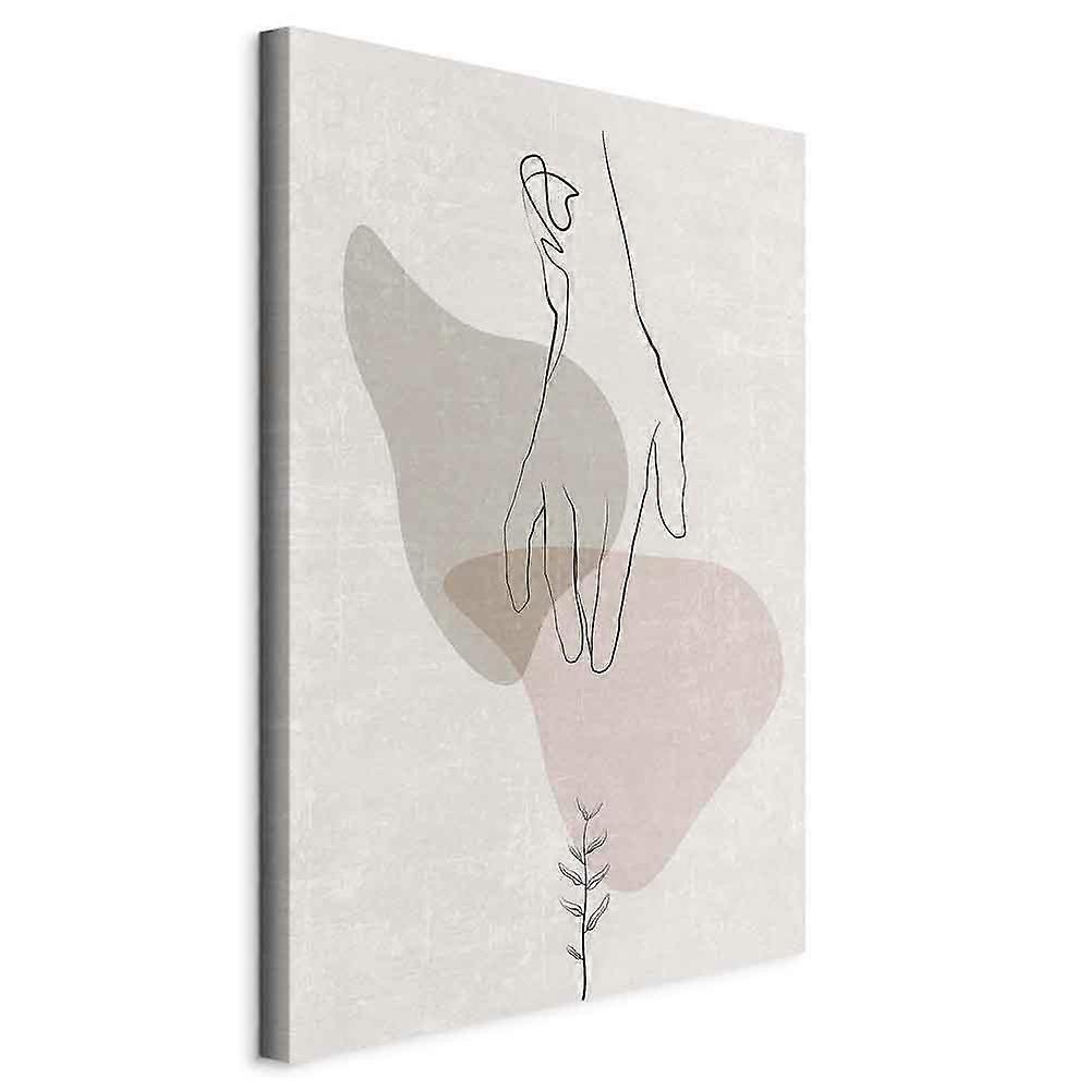 Leinwandbild - Zarter Griff (1 Teil) Vertikal