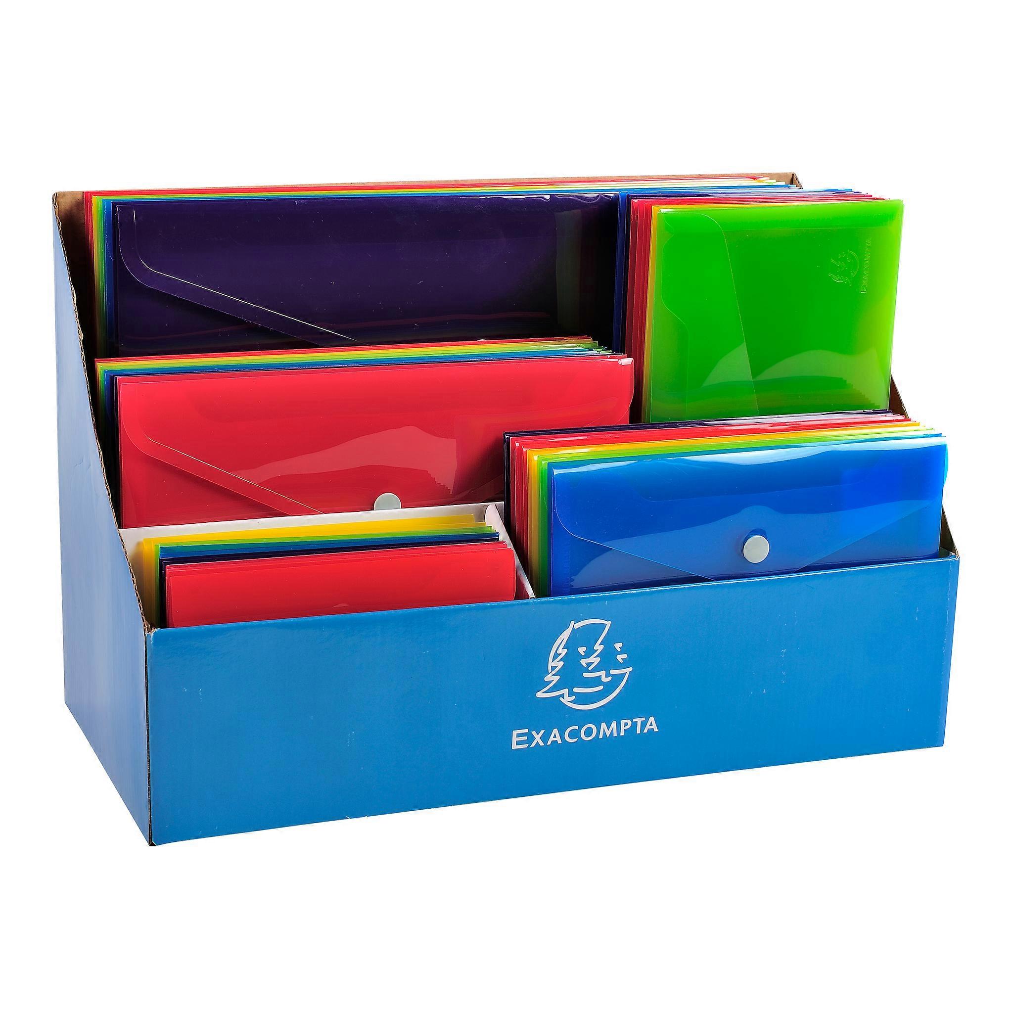 Exacompta 34480E Display 60 pockets press stud Iderama PP - Assorted colours