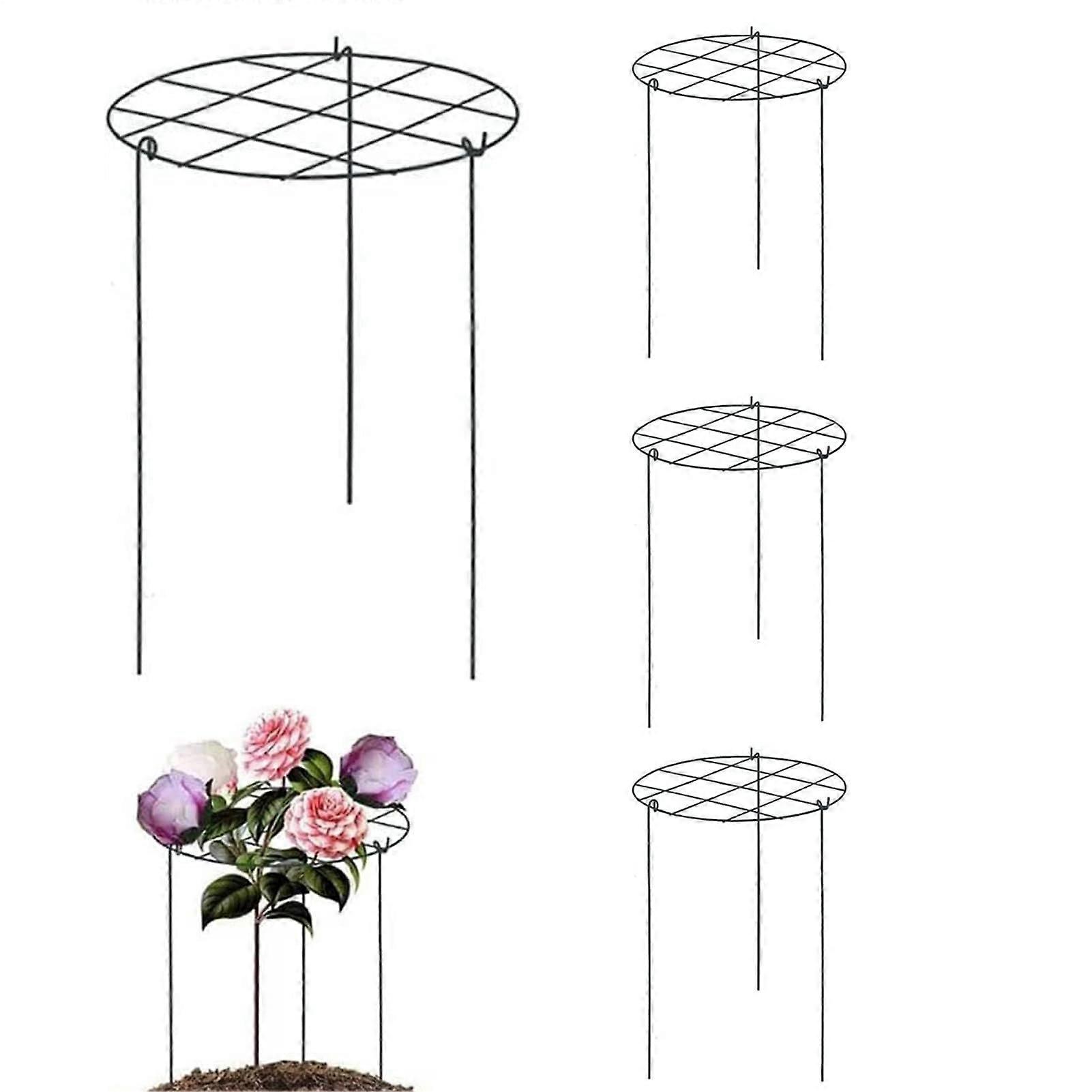 Peony Support Basket 4Way Metal Frame for Roses, Tomatoes, Hydrangeas