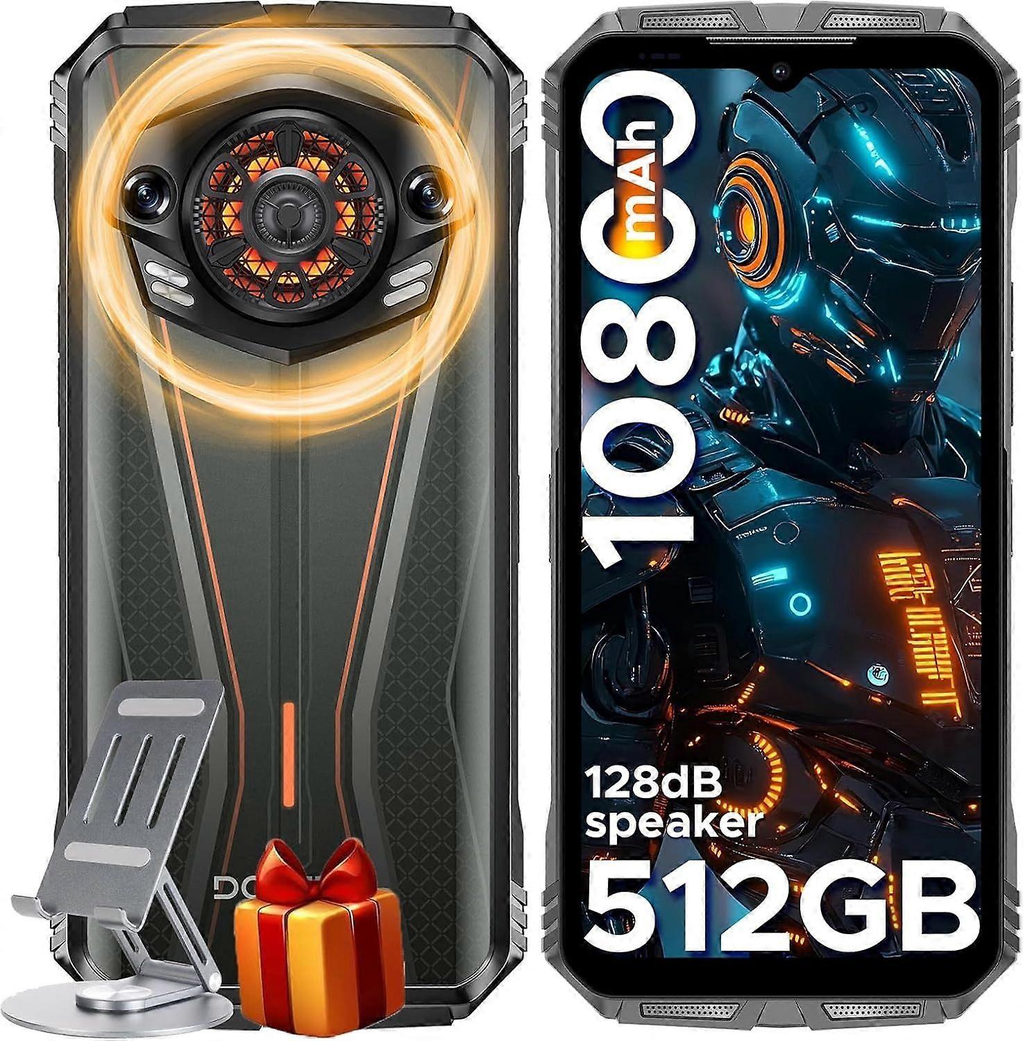 DOOGEE S Punk Pro Rugged Phone,20GB+512GB Android 14 Orange