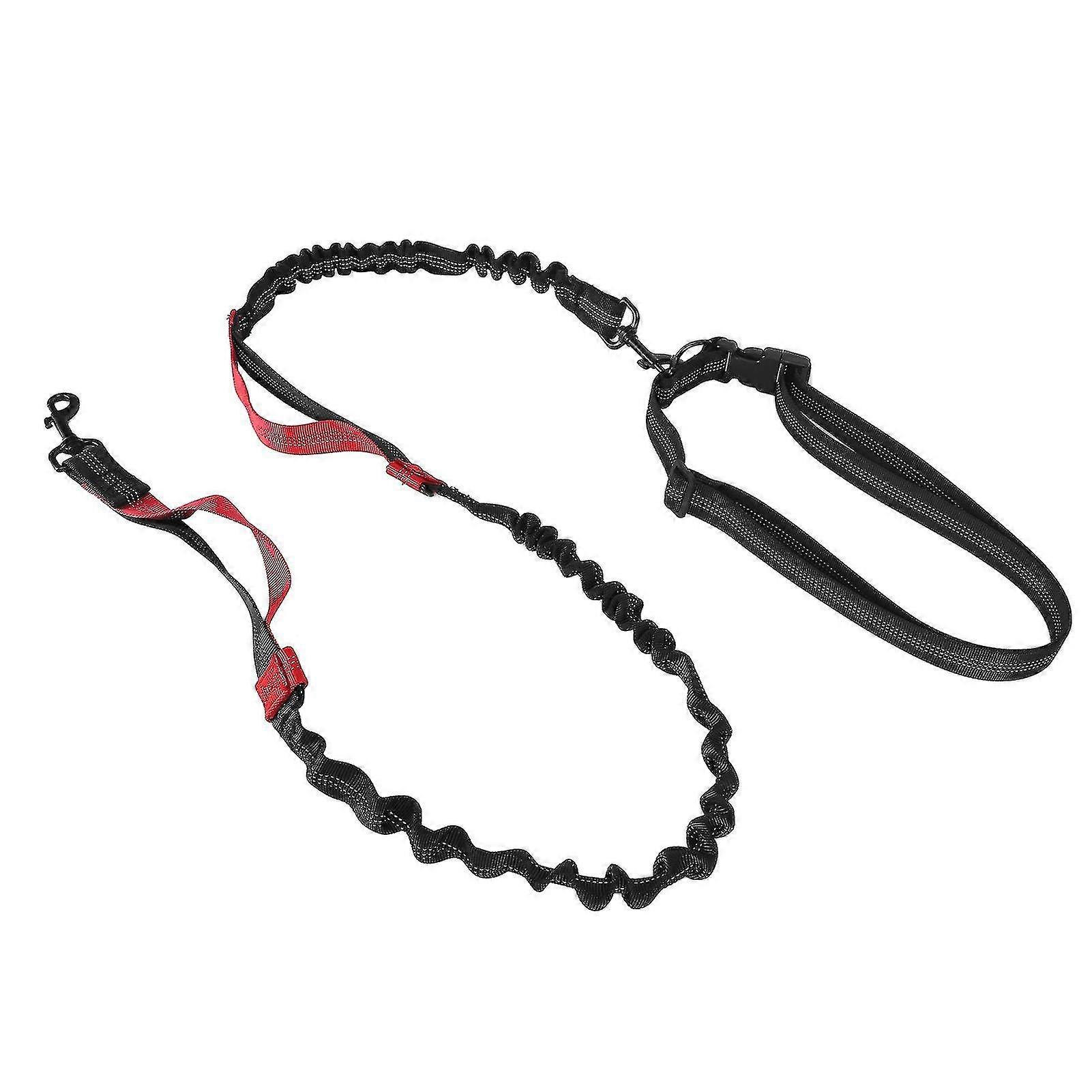 Heavy Duty Bungee Dog Leash Shock Absorbing Elastic Dog Leash Rope with 2 Padded Handles for Large Dogs Walking Training Red 2025