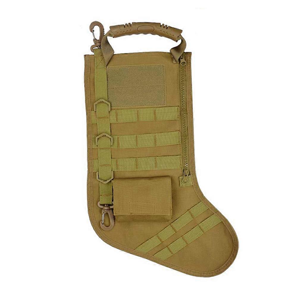 Christmas Stocking Bag Use Combat Hunting Magazine Pouches Khaki 16.90X8.25X1.18in 1Pcs