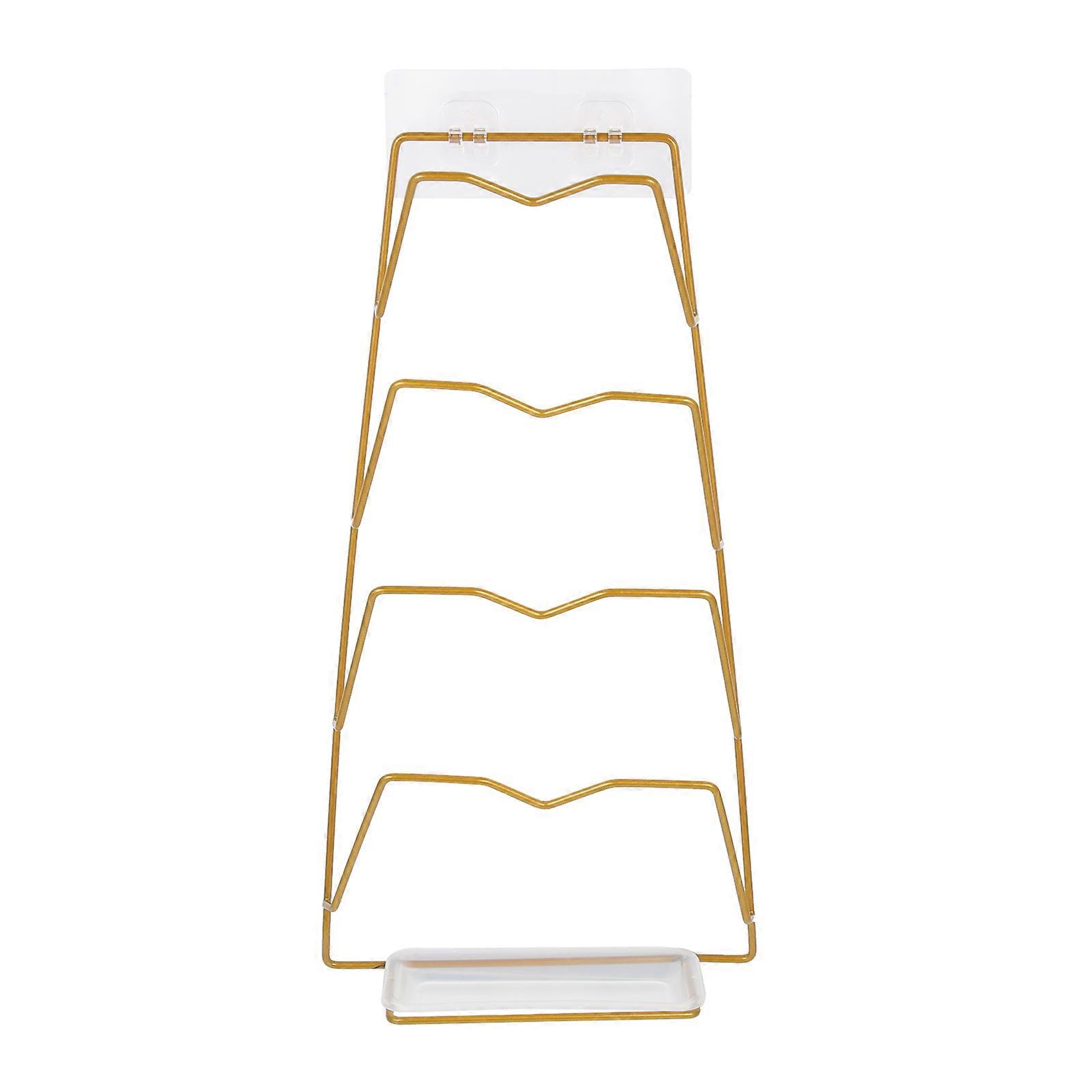Here's a polished and professional product description for your **Wall Mounted Pot Lid Rack Organizer**:
**Wall Mounted Pot Lid Rack Organizer –