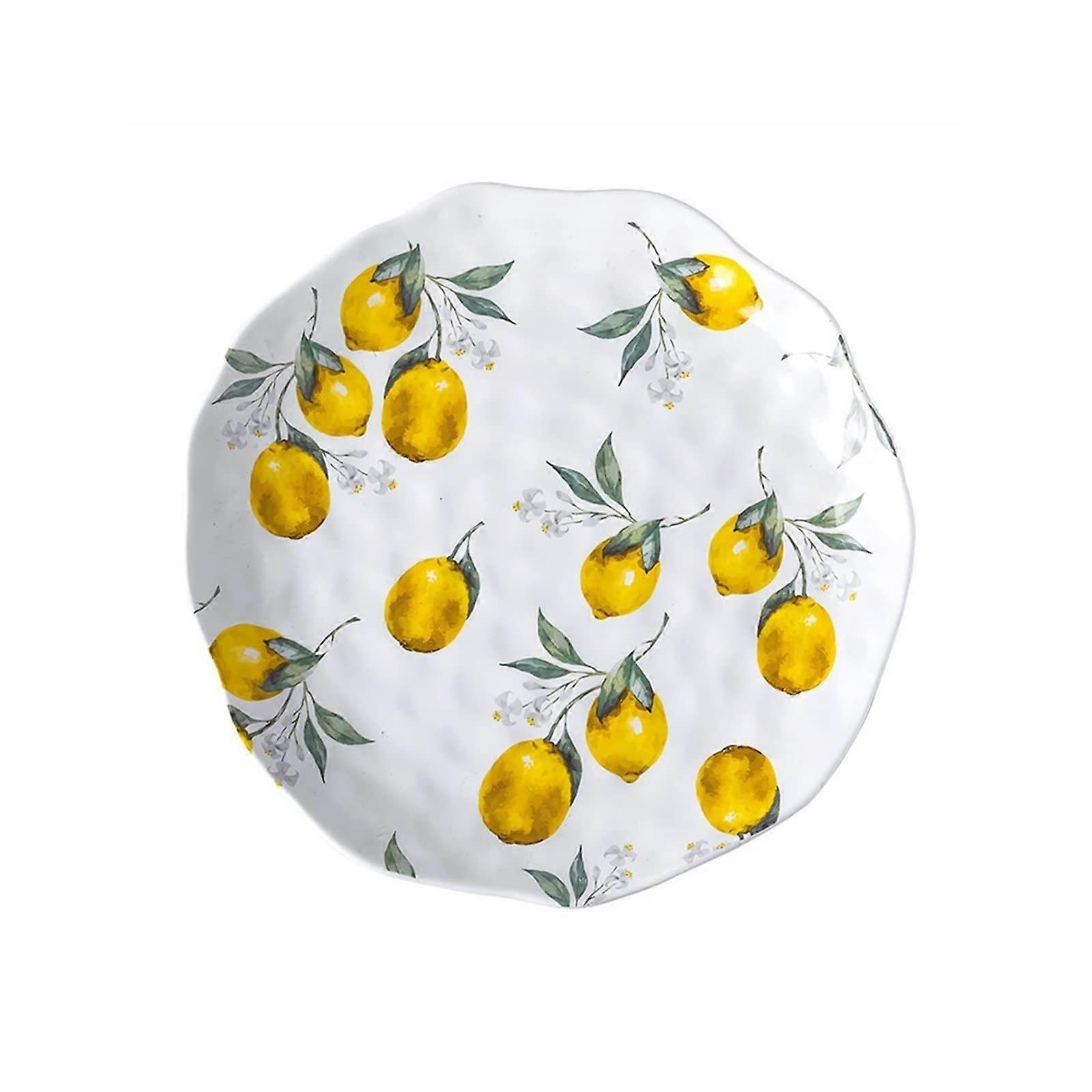 Dinner Plate Creative Lemon Irregular Flat Steak Salad Plate Home Kitchen Tableware