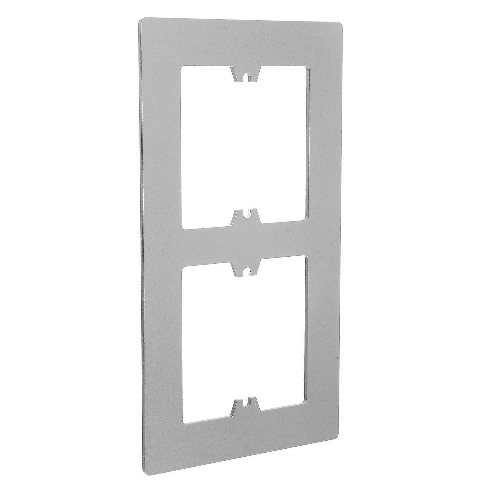 Light Switch Cover Plate Decorative Outlet Cover Home Environment Grey Rectangular Conceal Imperfections 1Set