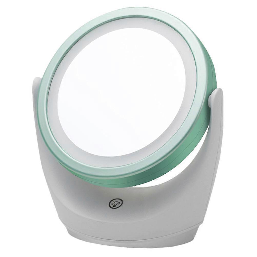 Make Up Mirror With Lights Desktop Vanity Mirror Modern Style USB Charging Technology For Bathroom Use 20X17CM 1Pcs