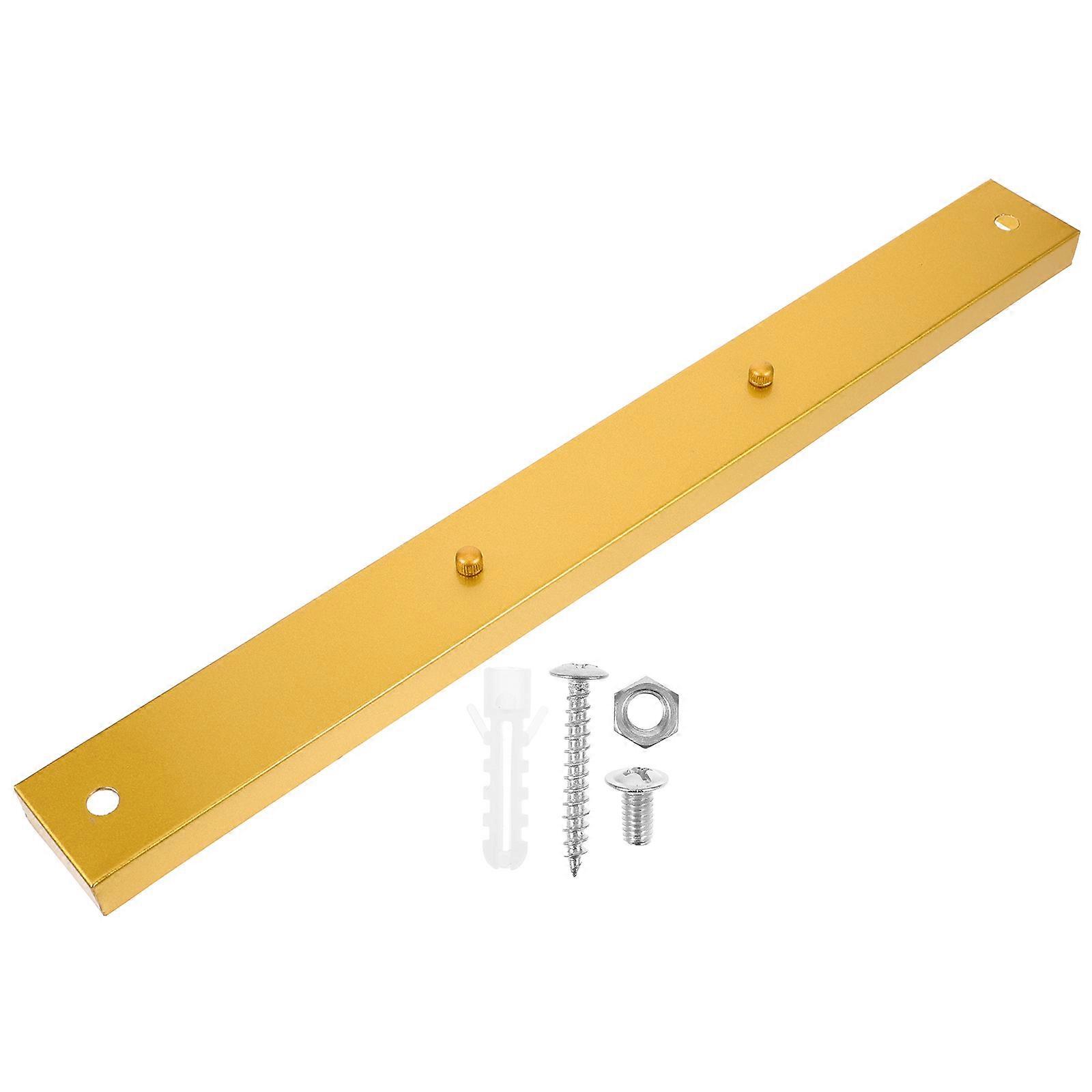 Metal Ceiling Plate Ceiling Canopy Kit Rectangular Restaurant Atmosphere Golden 50.00X5.20X2.00CM Mounting Bracket 1Set