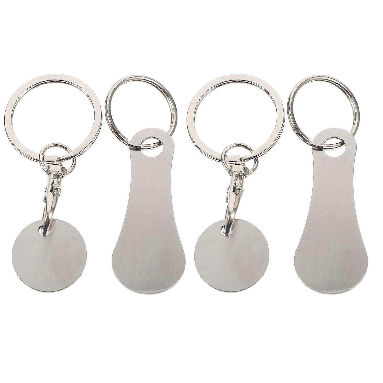 Portable Shopping Trolley Release Key Non-Rusting 4Pcs