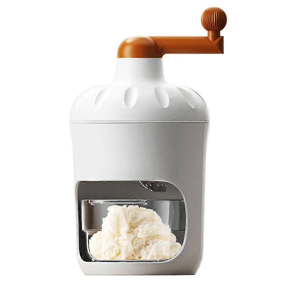 Manual Ice Shaver Machine – Compact Handheld Slushy Maker for Ice, Milkshakes, and Smoothies – Space-Saving Design