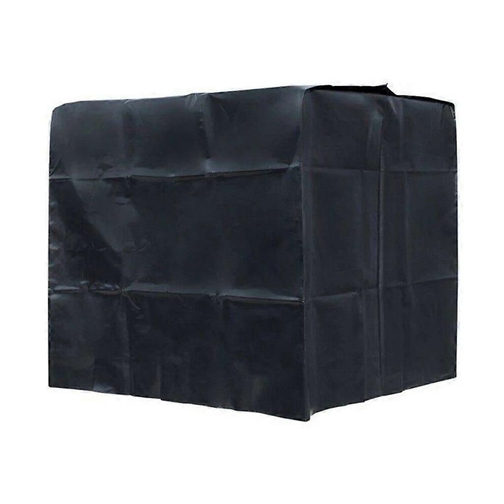 IBC Tote Cover Sunshade Water Proof Protective Hood 1000 L Garden Rain Water Tank (Μαύρο, Κάλυμμα με φερμουάρ)