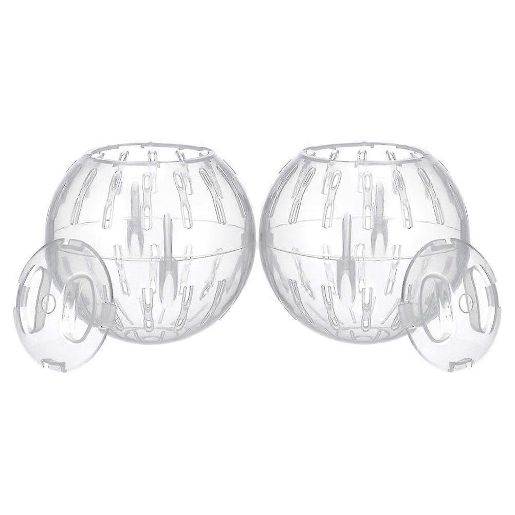 Transparent Hamster Exercise Ball for Small Pets – 2 Pack Promotes Active Play for Hamsters, Gerbils, and Sugar Gliders