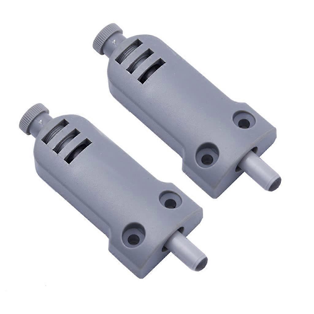 Door Damper 2 Pack Soft Close Door Closer Buffer for Wardrobe Cabinet Kitchen Drawer Grey Rubber Stopper