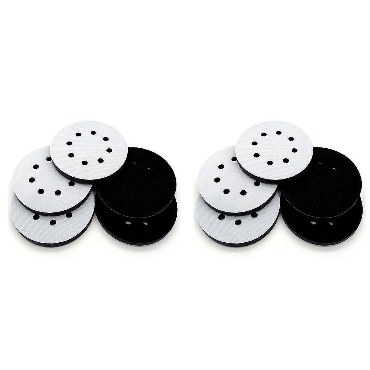 10x Interface Pads 5 Zoll 8 Loch Hook & Loop Soft Sponge Foam Sanding Interface Pad für Orbital Sand