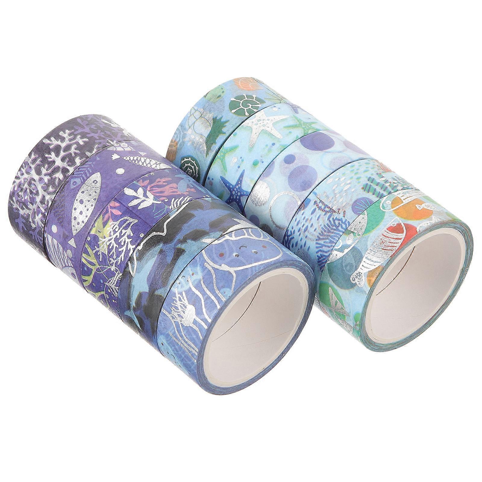 Japanese Paper Tape Washi Tape Assorted Color 400x1.5cm Crafting 10 Rolls