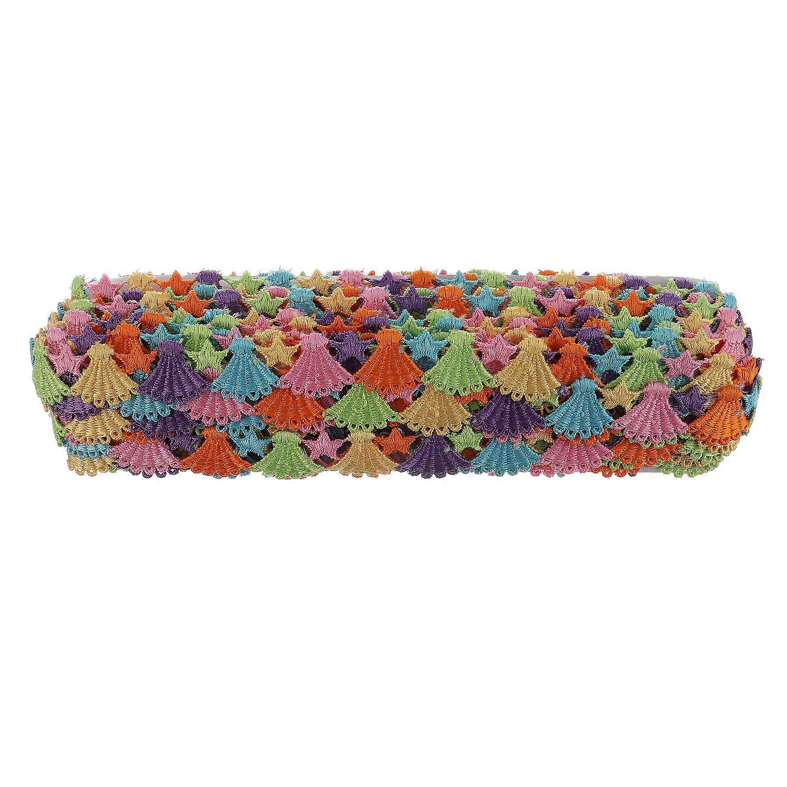 Polyester Fibre Lace Ribbon Trim Multi Colored Diy Projects Sewing Crafts 2 5cm X 1370cm 1 Set