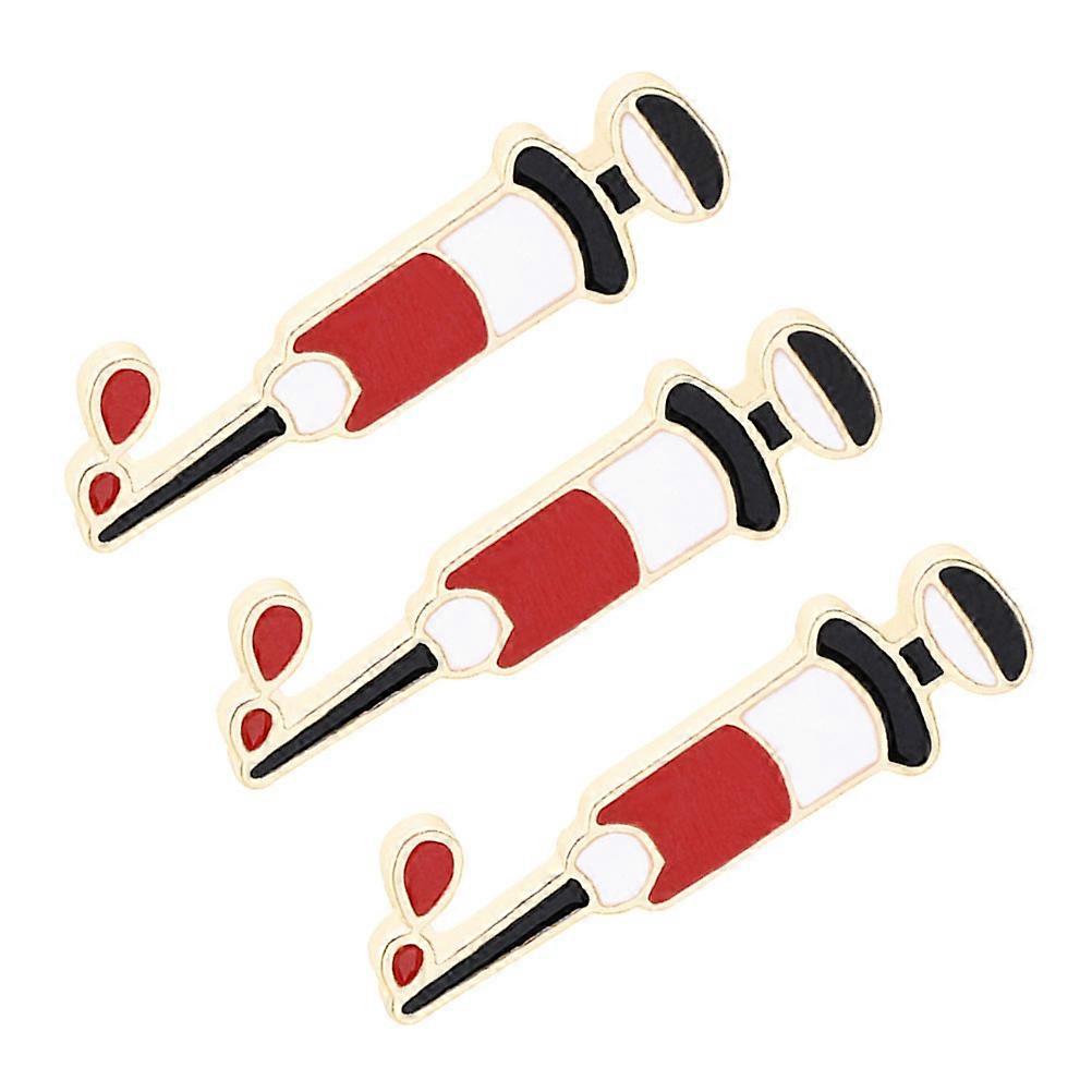 卒業キャップブローチ亜鉛合金形状漫画デザインコスチュームドレスアップアクセサリー3個