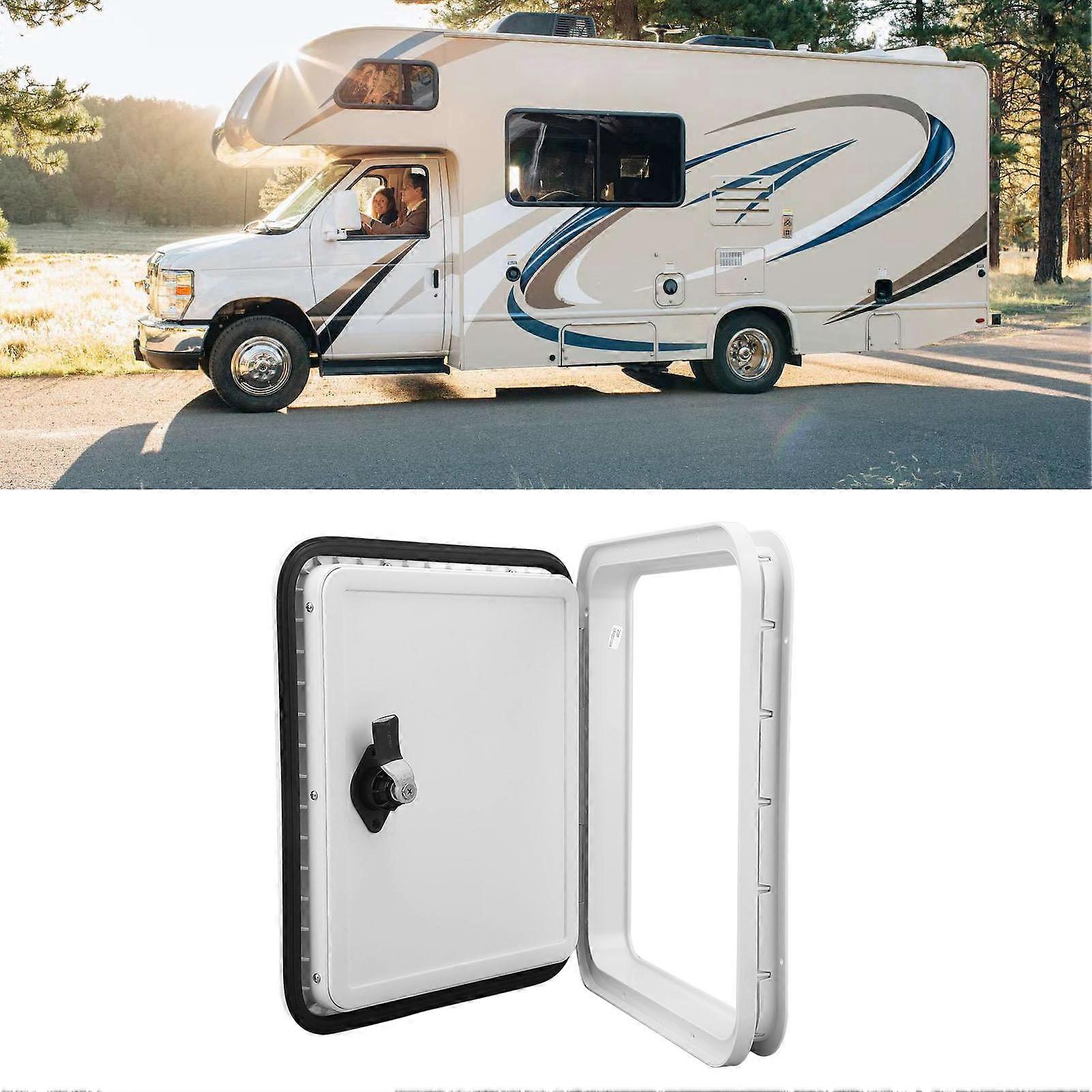 297x350mm Marine Access Hatch Rounded Boat Deck Hatch Access Storage Compartment Hatch for RV Camper 