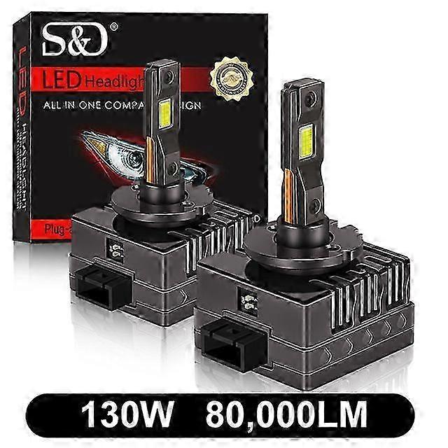 80000lm D1s D3s Led D2s D4s D5s D8s Led Canbus Headlights Hid D1r D2r D3r D4r D5r D8r Bulb 130w Car Auto 6500k 12v 24v