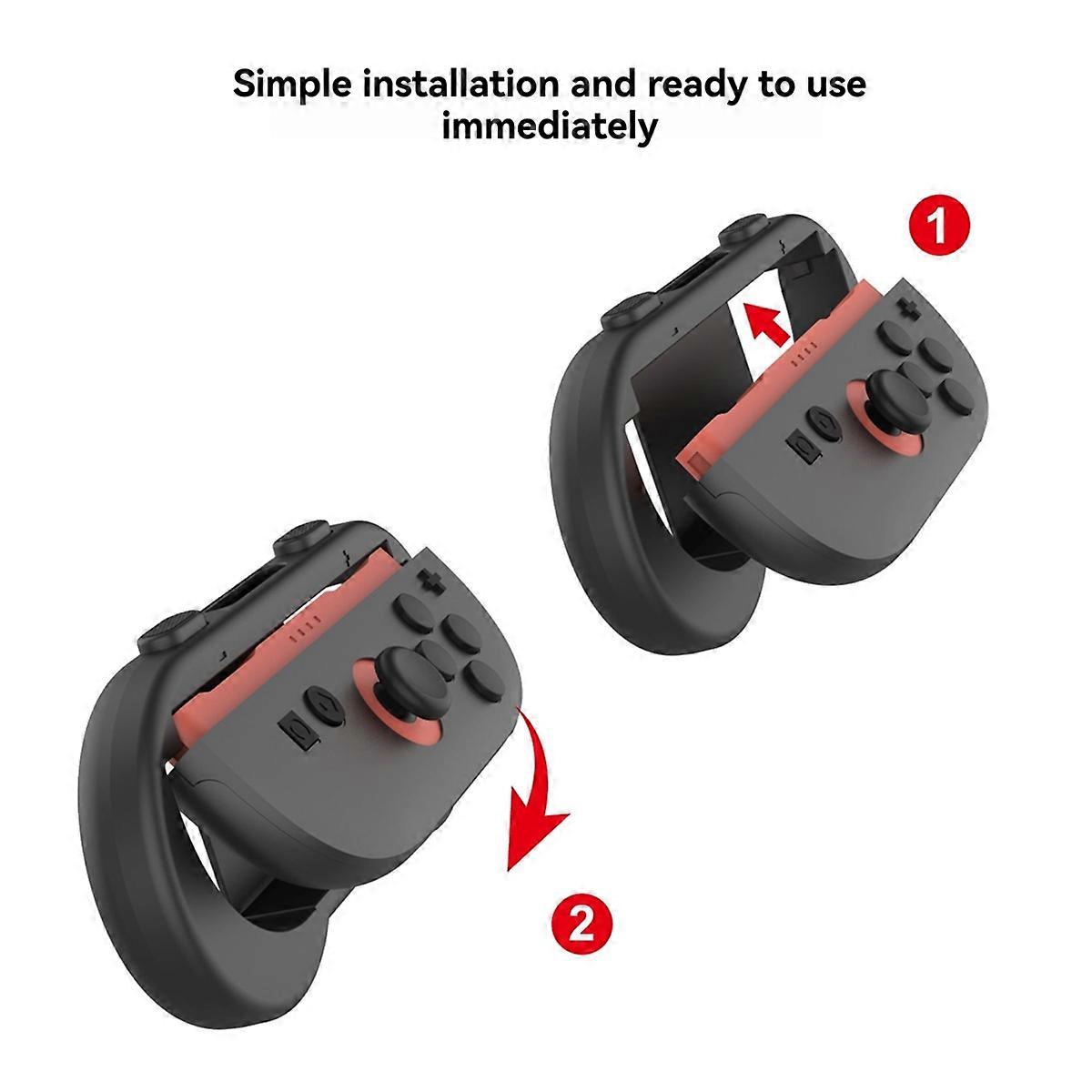 Ergonomic Ancillary Game Grip for Switch 2 Wrist Relief,B