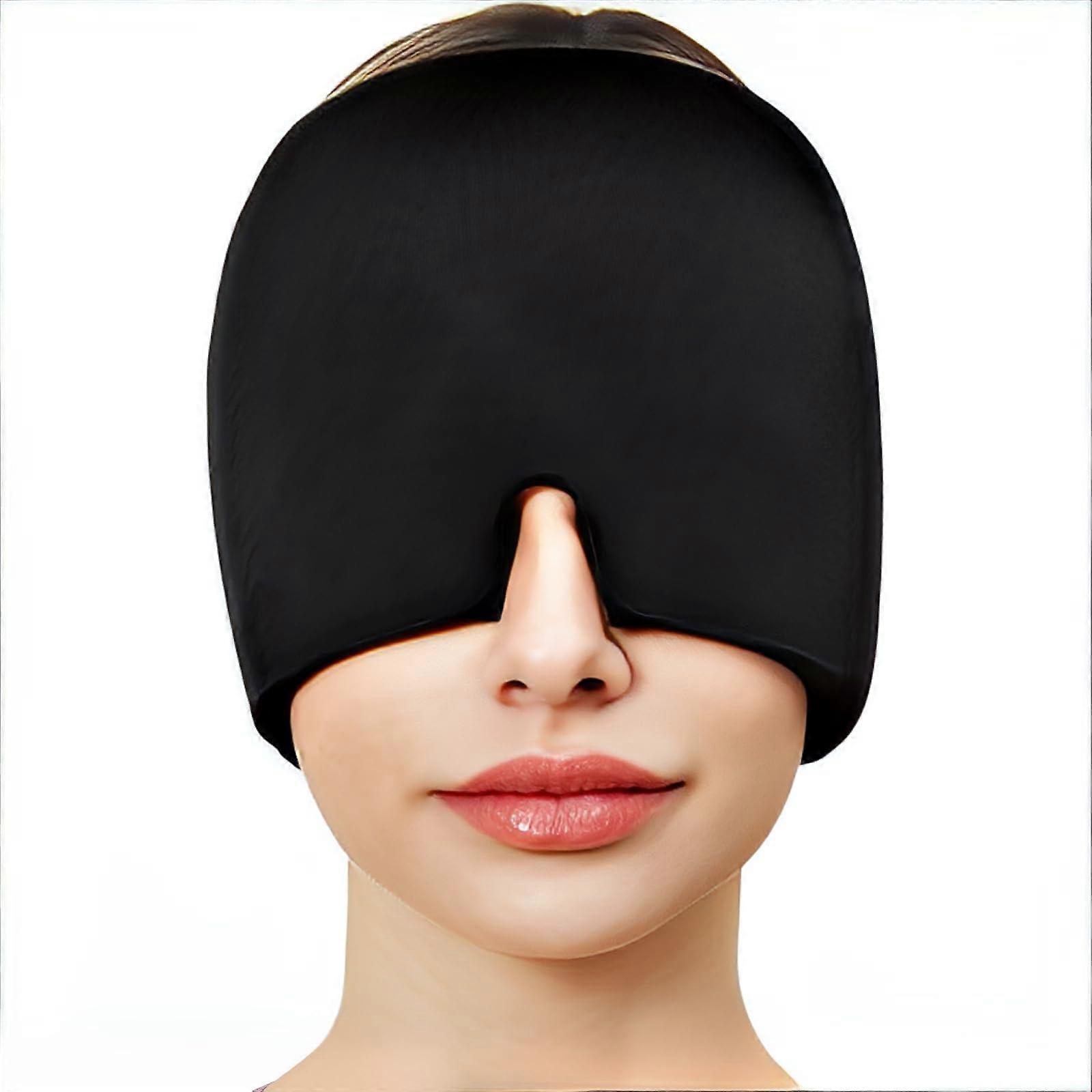 Migraine Mask - Cooling Head Mask for Headache Relief, Soft Eye Mask for Sleep, Adjustable Design, Comfortable Fabric