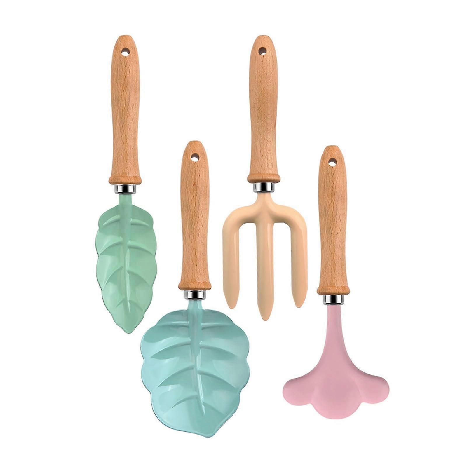 Fodder beet seeds, garden tool set, digging shovel, turning rake, flowers, THREE fingers, fork, leaves, petal