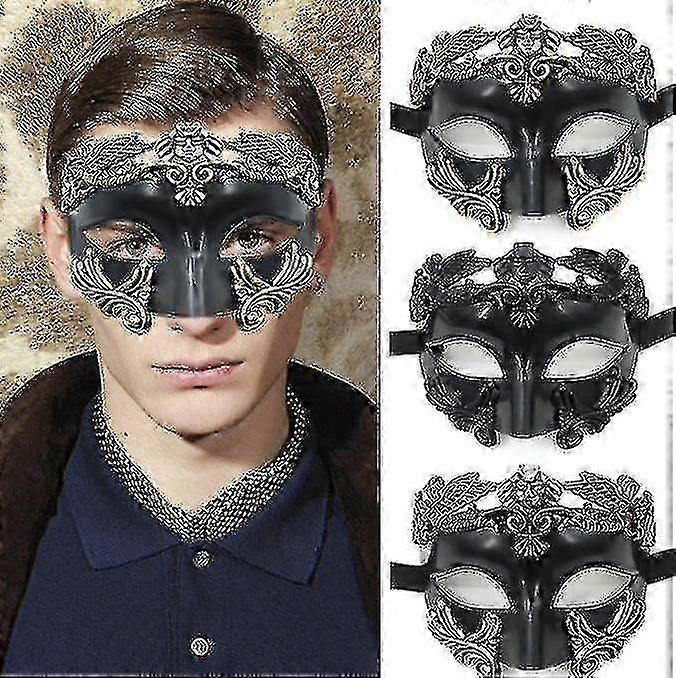 1pc Masquerade Mask for Men - Venetian Half Face Mask for Masquerade Ball and Halloween Party