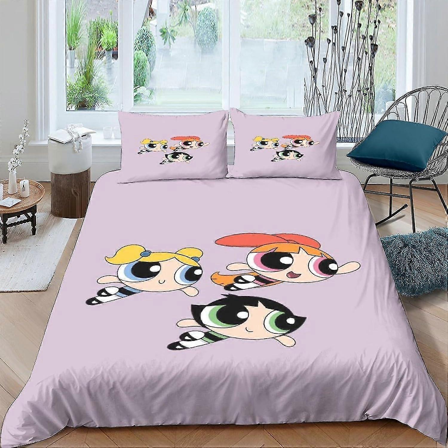 Superhero Duvet Cover Set 3D Printed Decorative Bedding 3 Pcs with Hidden Zipper for Kids
