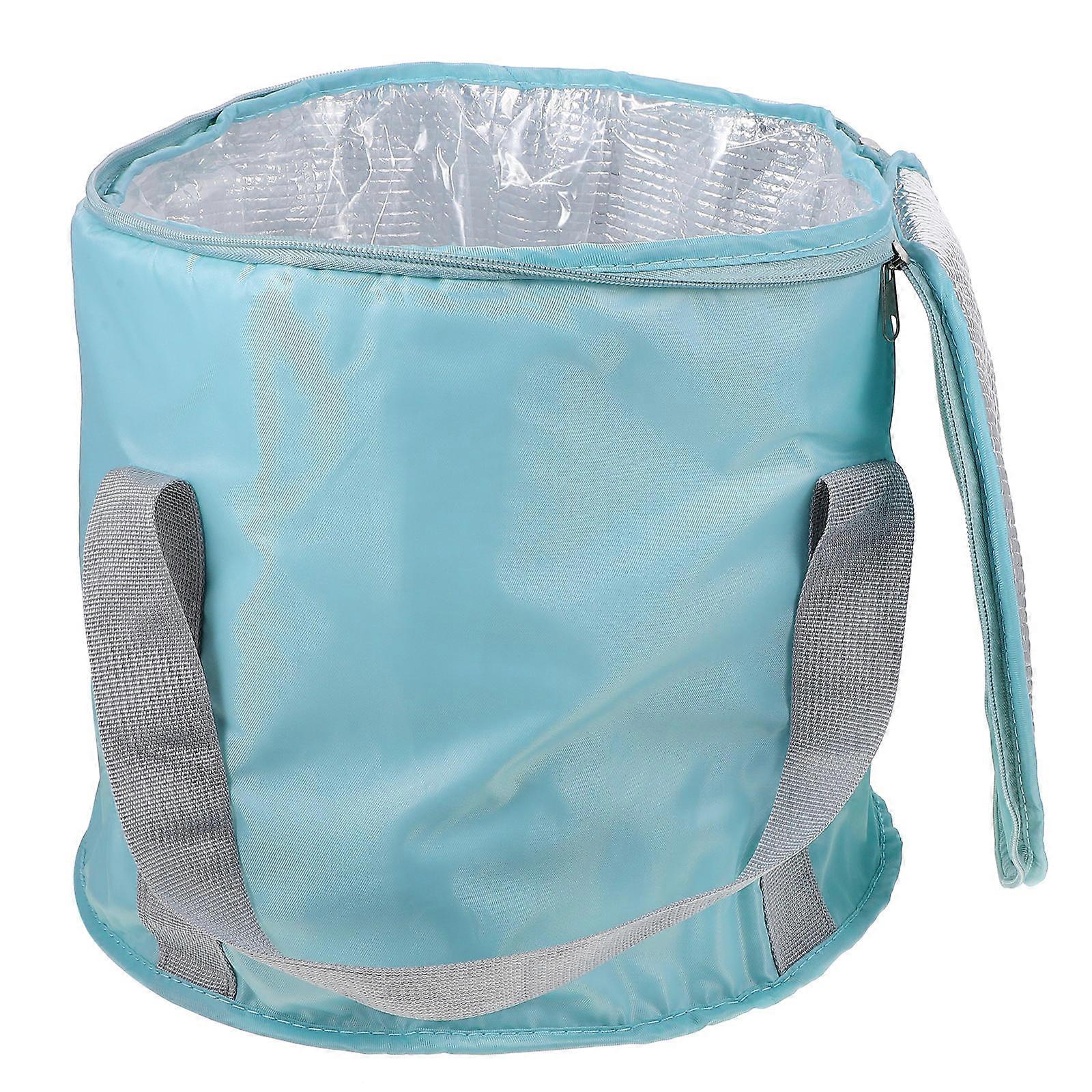 Collapsible Foot Soaking Bucket Portable Basin for Camping and Home Use Durable PEVA Material with Reinforced Handle Easy to Store and Carry