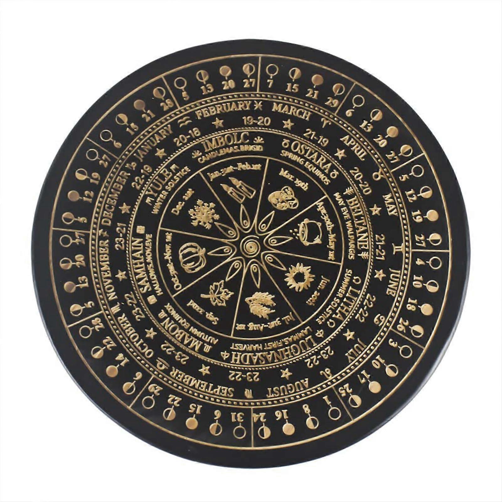 Wood Pendulum Board for Divination, Double-Sided, Tarot & Dowsing, Metaphysical Message Board, Natural Wood Design