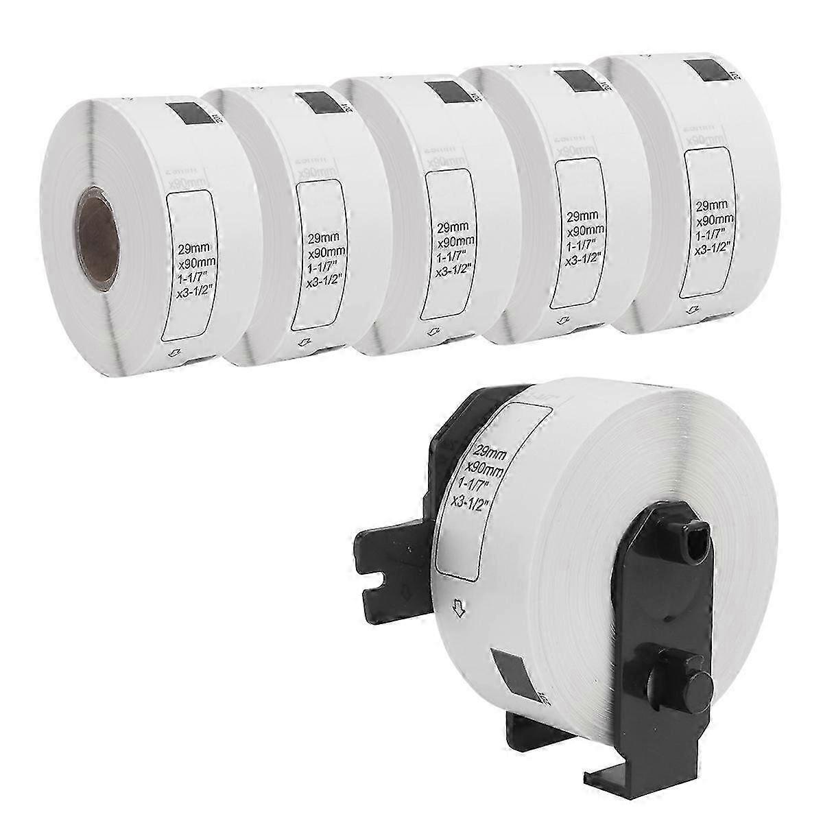 6 Roll Compatible Labels for Brother DK-11201 Standard Address Labels