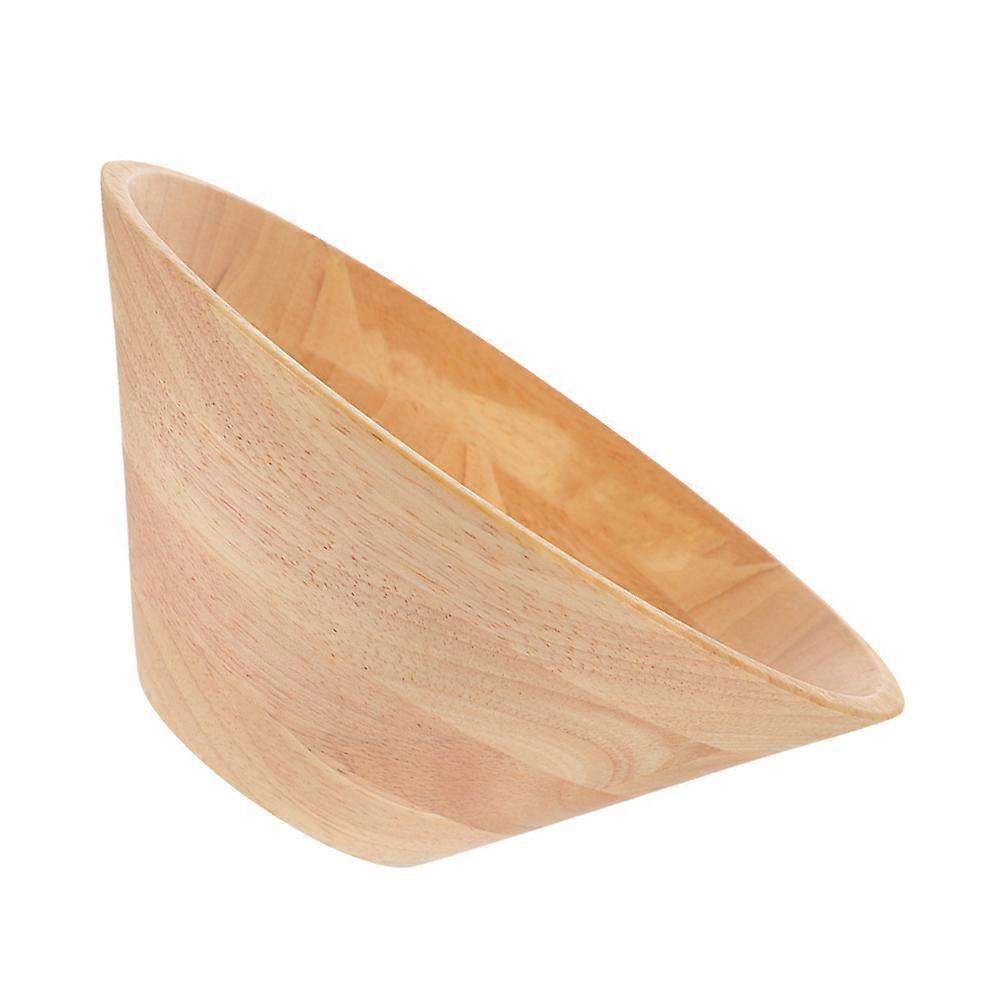 Rustic Wooden Mixing Bowl for Salad, Fruit & Effortless Mixing – Natural Design for Home and Restaurant Use