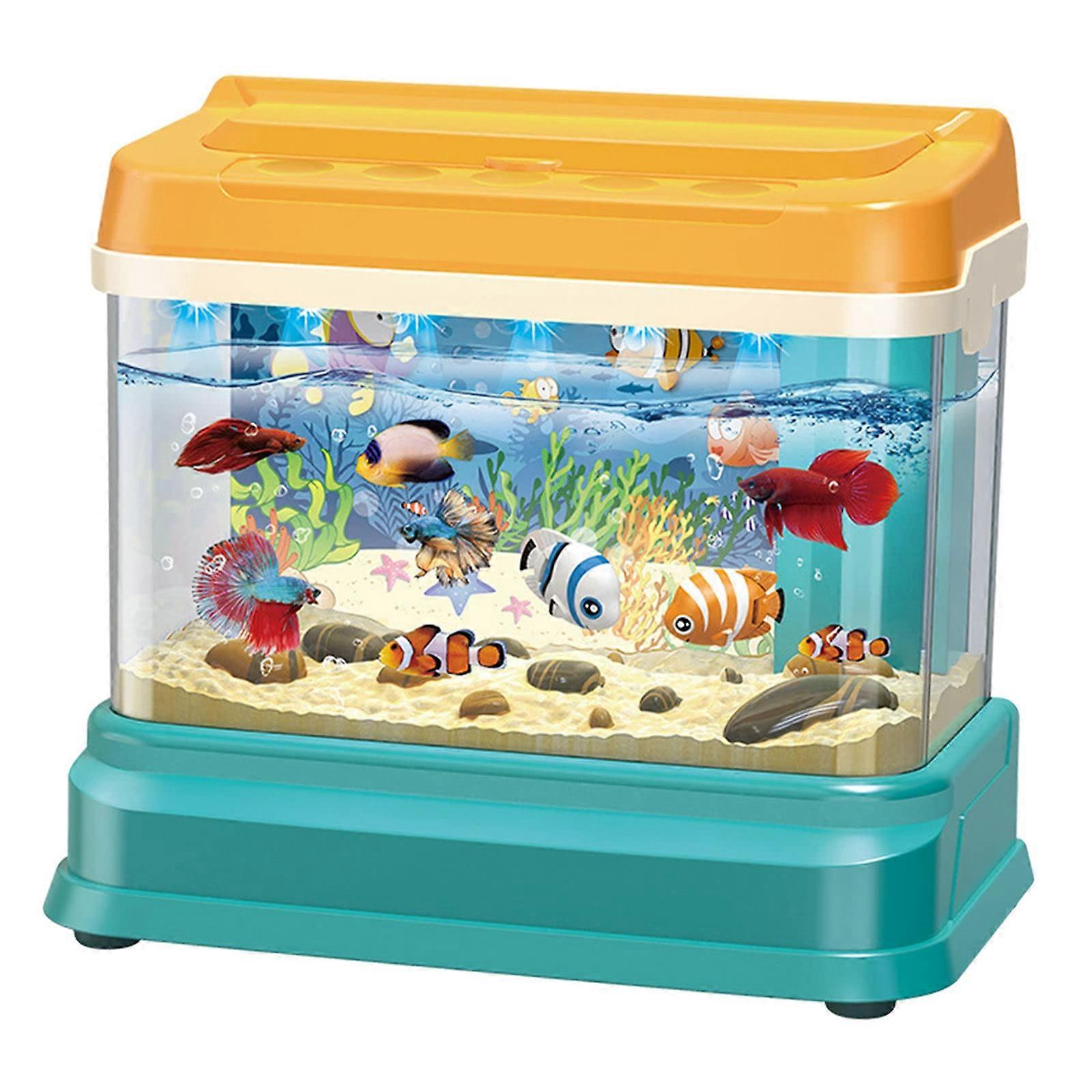 Fishing Toy Simulation Electric Aquarium Games Set Magnetic Learning Gifts Music Light