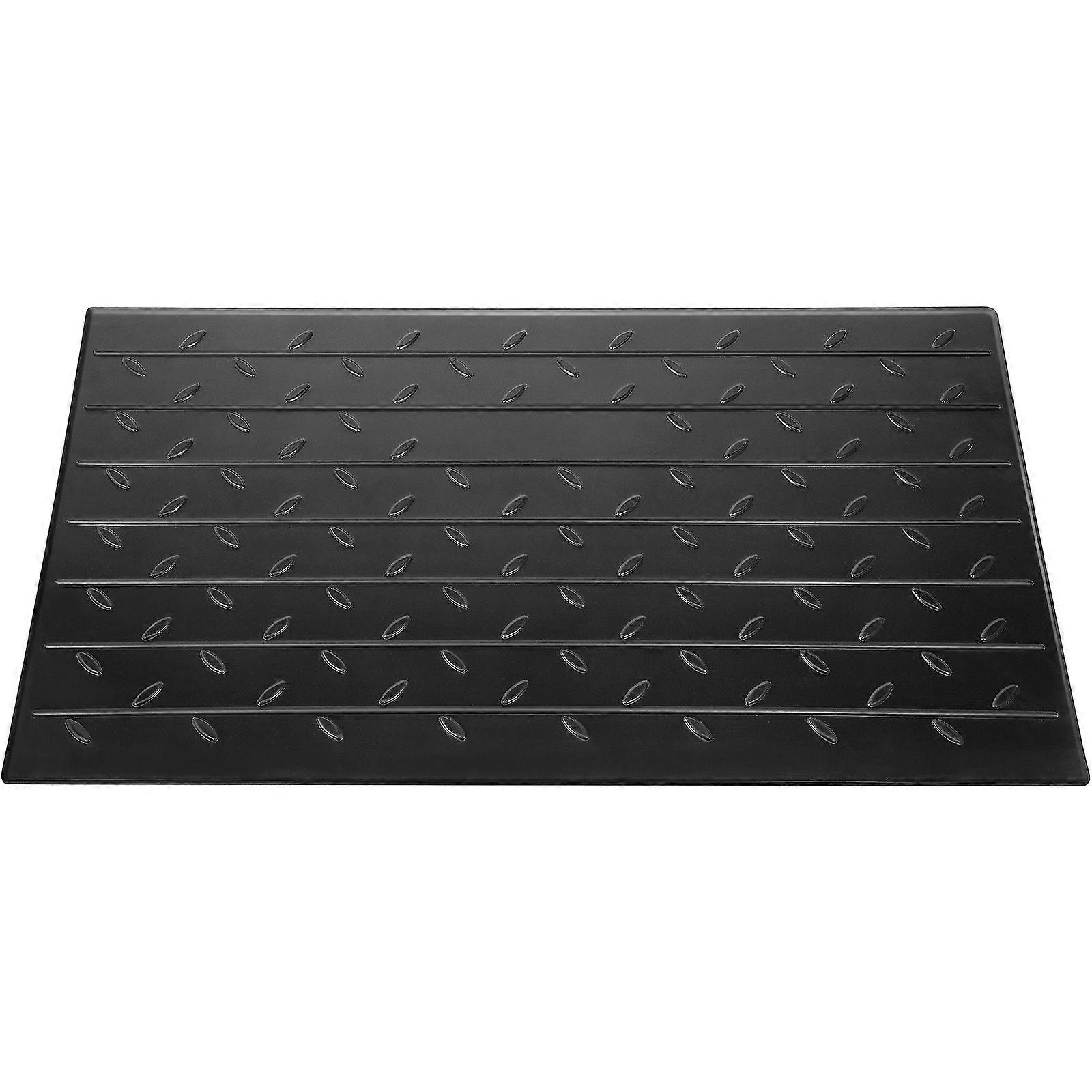 Rubber Threshold Ramp, 3\" Rise Threshold Ramp Doorway, 3 Channels Cord, Rated 2200 Lbs Load Capacity for Wheelchair and Scooter