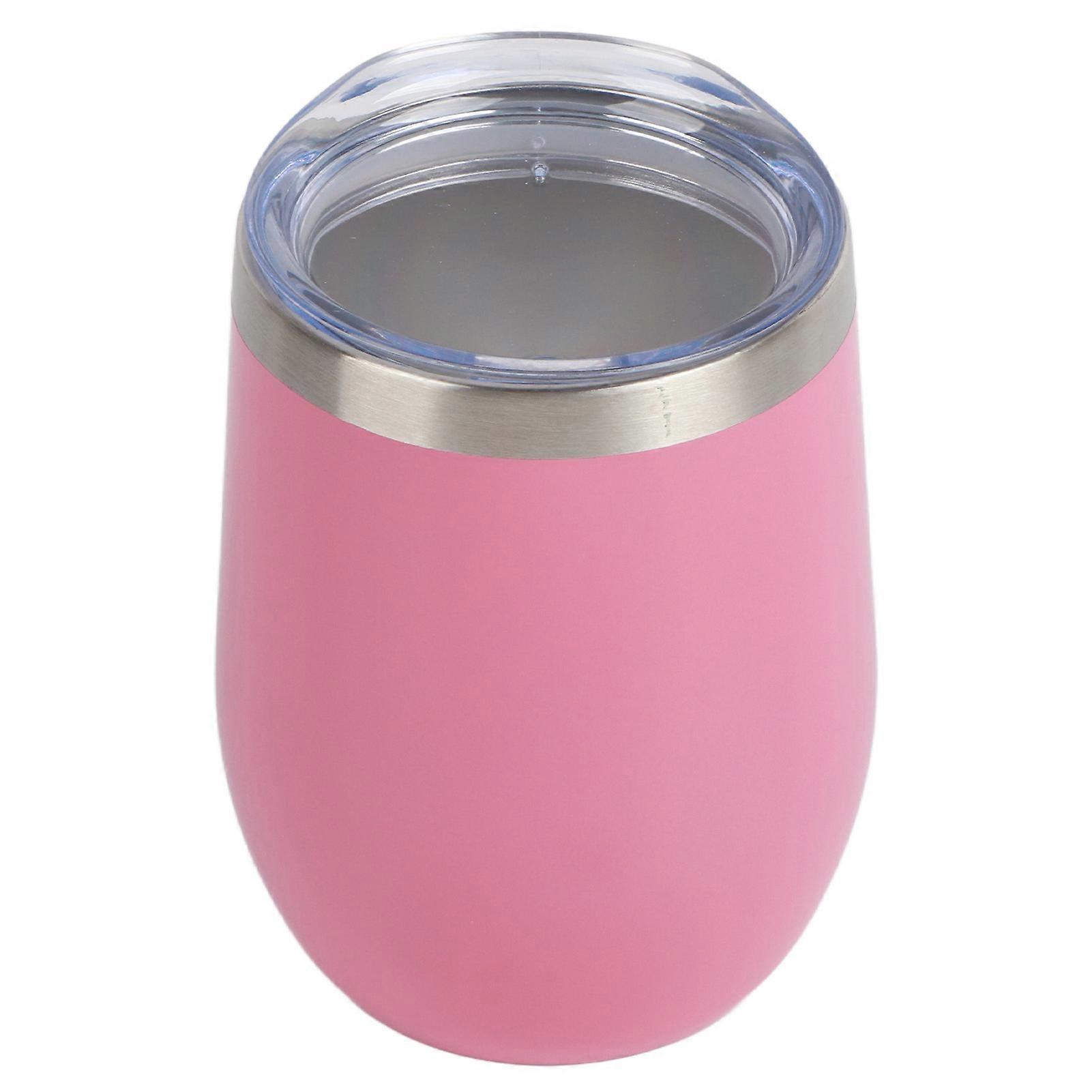 12oz 304 Stainless Steel Eggshell Cup U Shape Insulation Wine Cup Big Belly Eggshell Cup
