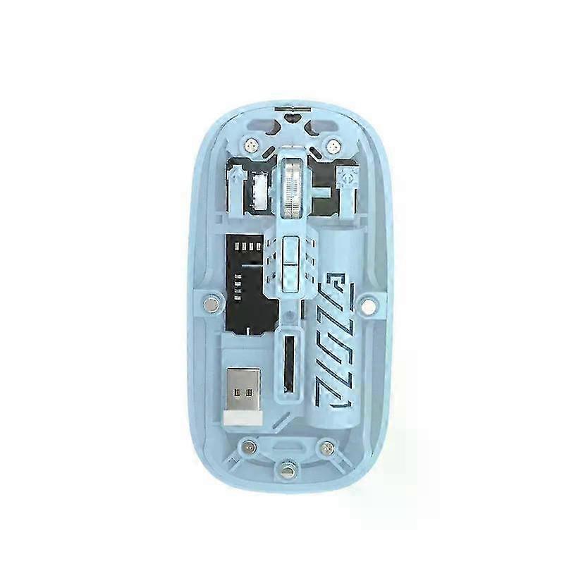 2025 NEW Transparent Silent Optical Mouse for PC, Laptop, Tablet - Rechargeable, Adjustable 1200DPI, Wireless