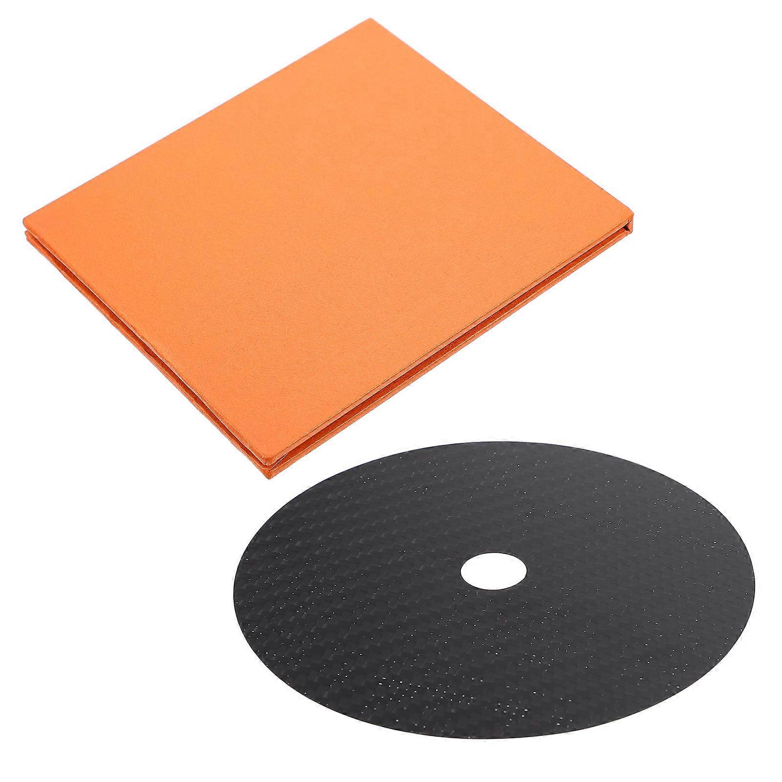 Black Carbon Fiber CD Platter Mat for Home Use 1Pc CF-CD.2 Effectively Reduces Vibration Improves