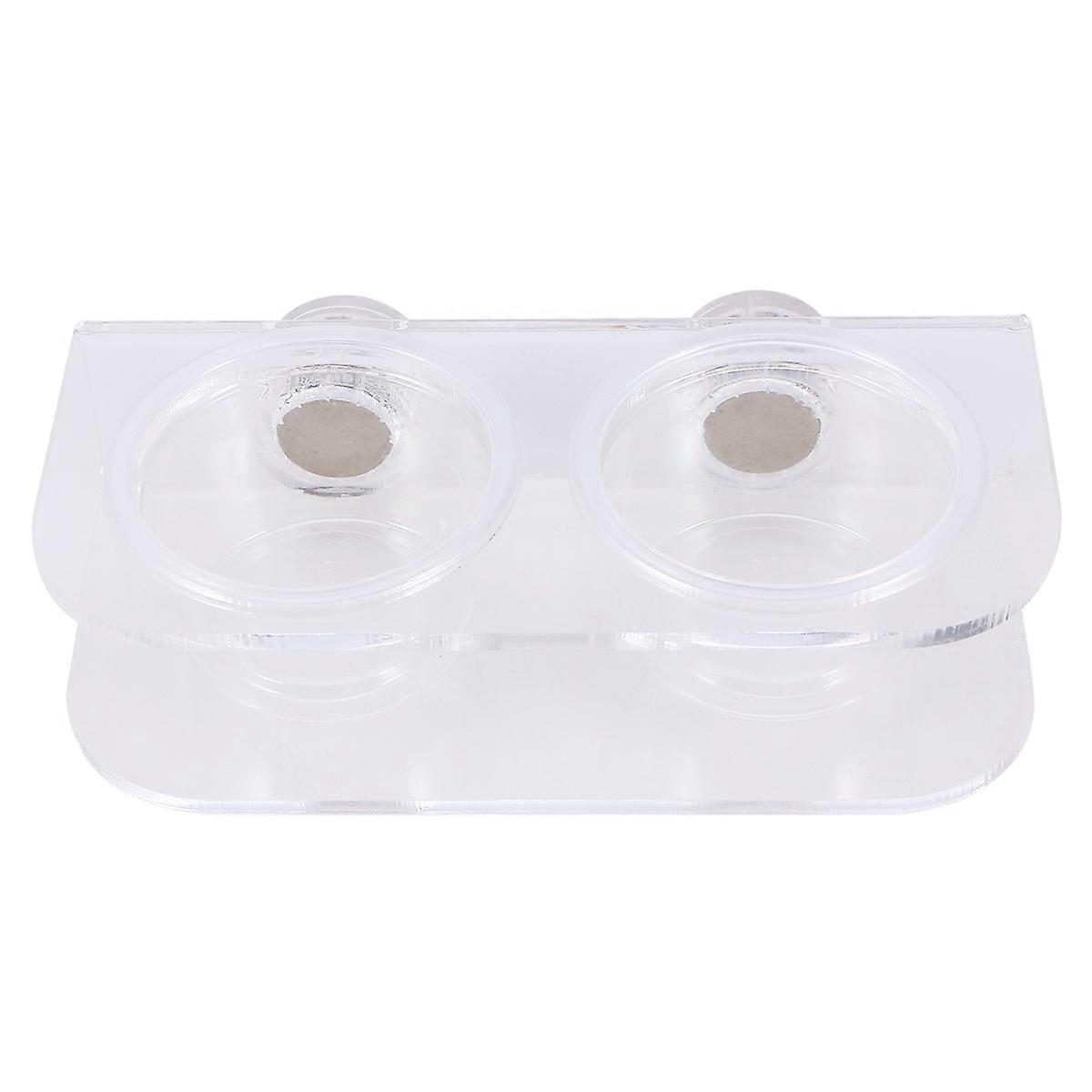 Bearded Dragon Feeder Reptile Food And Water Bowl For Tortoise Lizard Transparent Square Indoor Pet Use 10Pcs