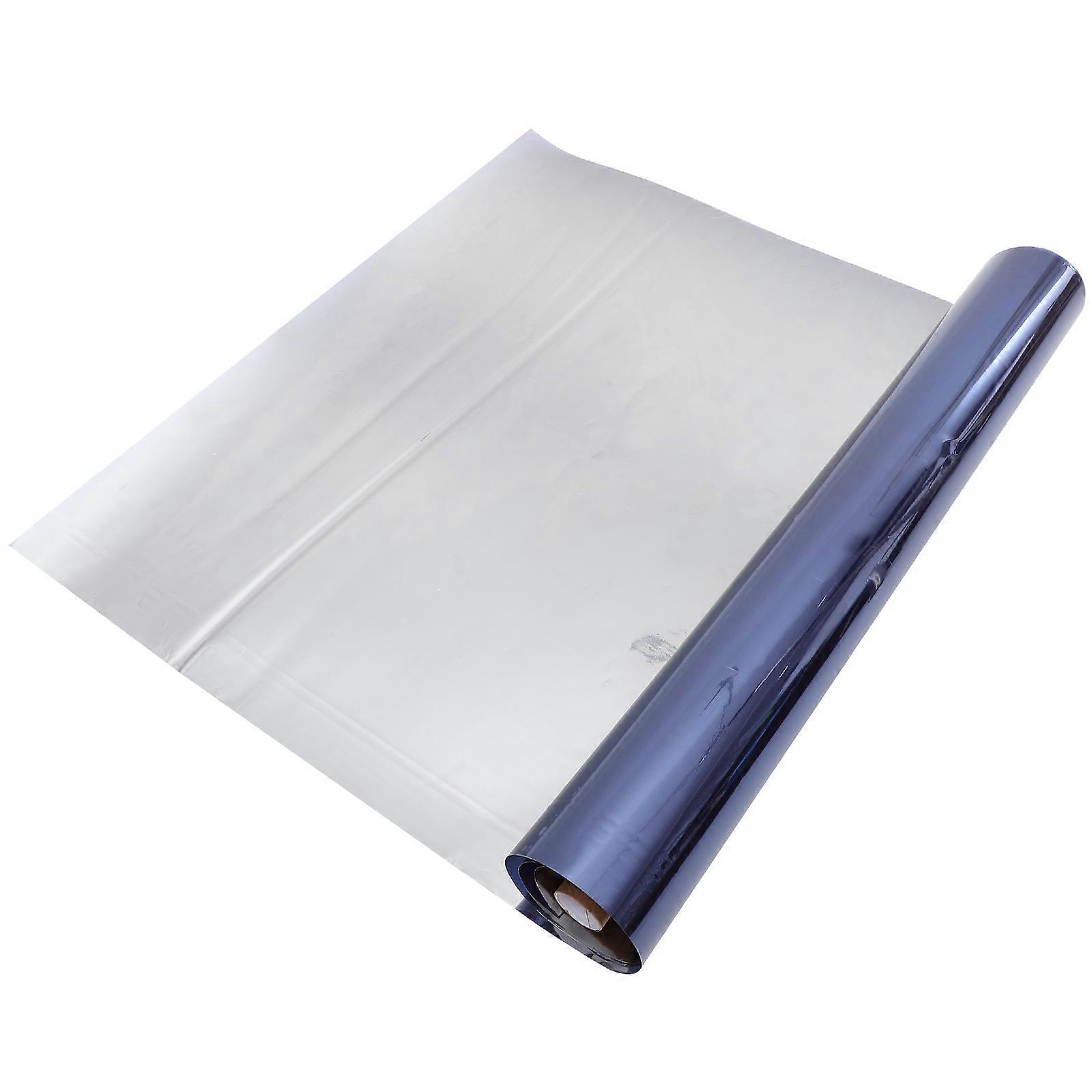 One Way Privacy Film Window Privacy Film Anti-Glare Household Window Film Blue Silver Rectangular Modern Design For Home Decoration 1Set