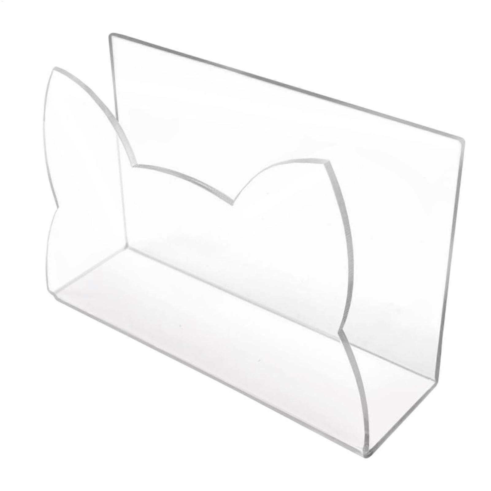 Letter Holder Clear Cat-Shaped Desk Organizer for Envelopes, Notes and Papers, Countertop Document Storage Home Office