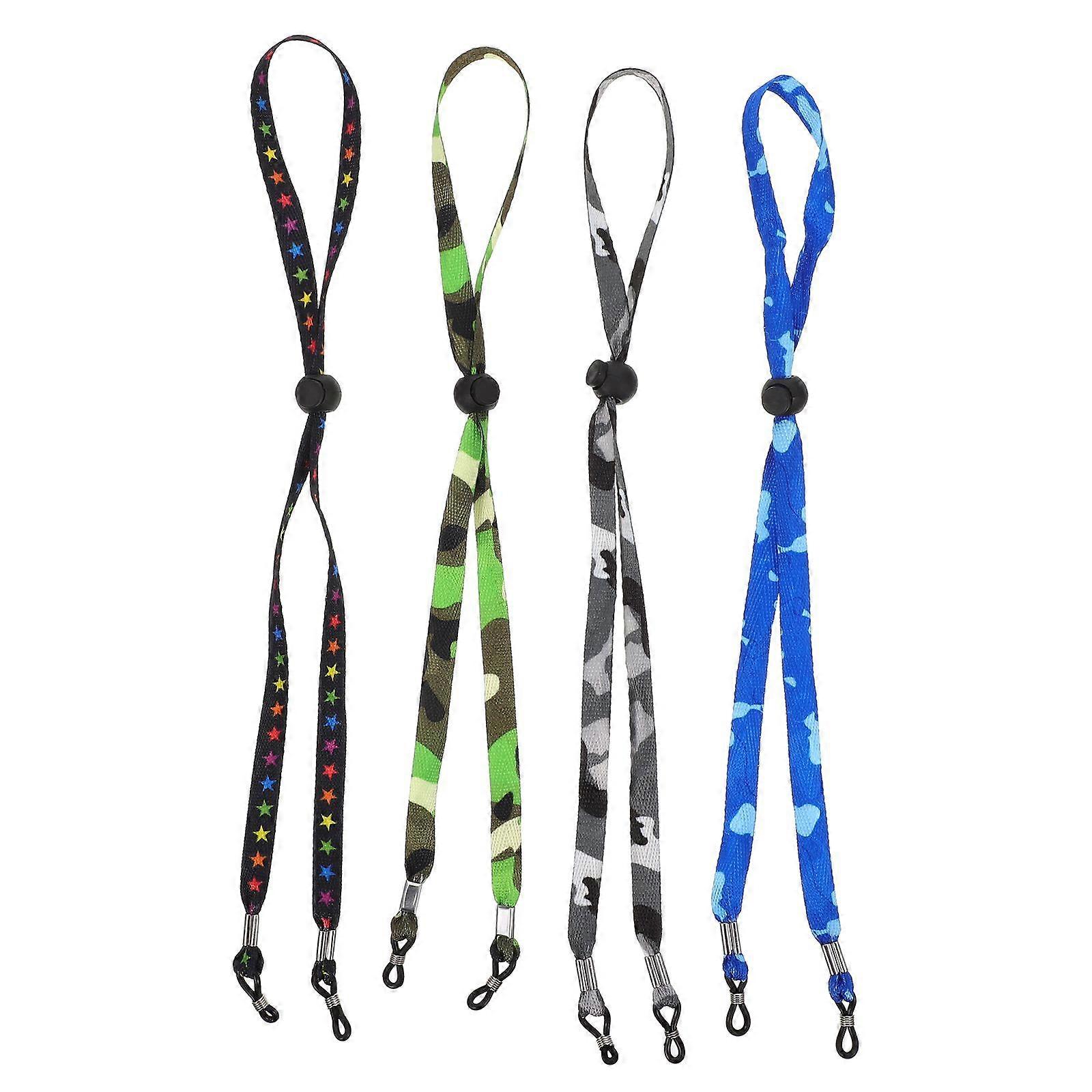 4pcs Γυαλιά πολυεστέρα Σχοινιά String αντιολισθητικά γυαλιά ηλίου Ιμάντες Γυαλιά Προμήθειες