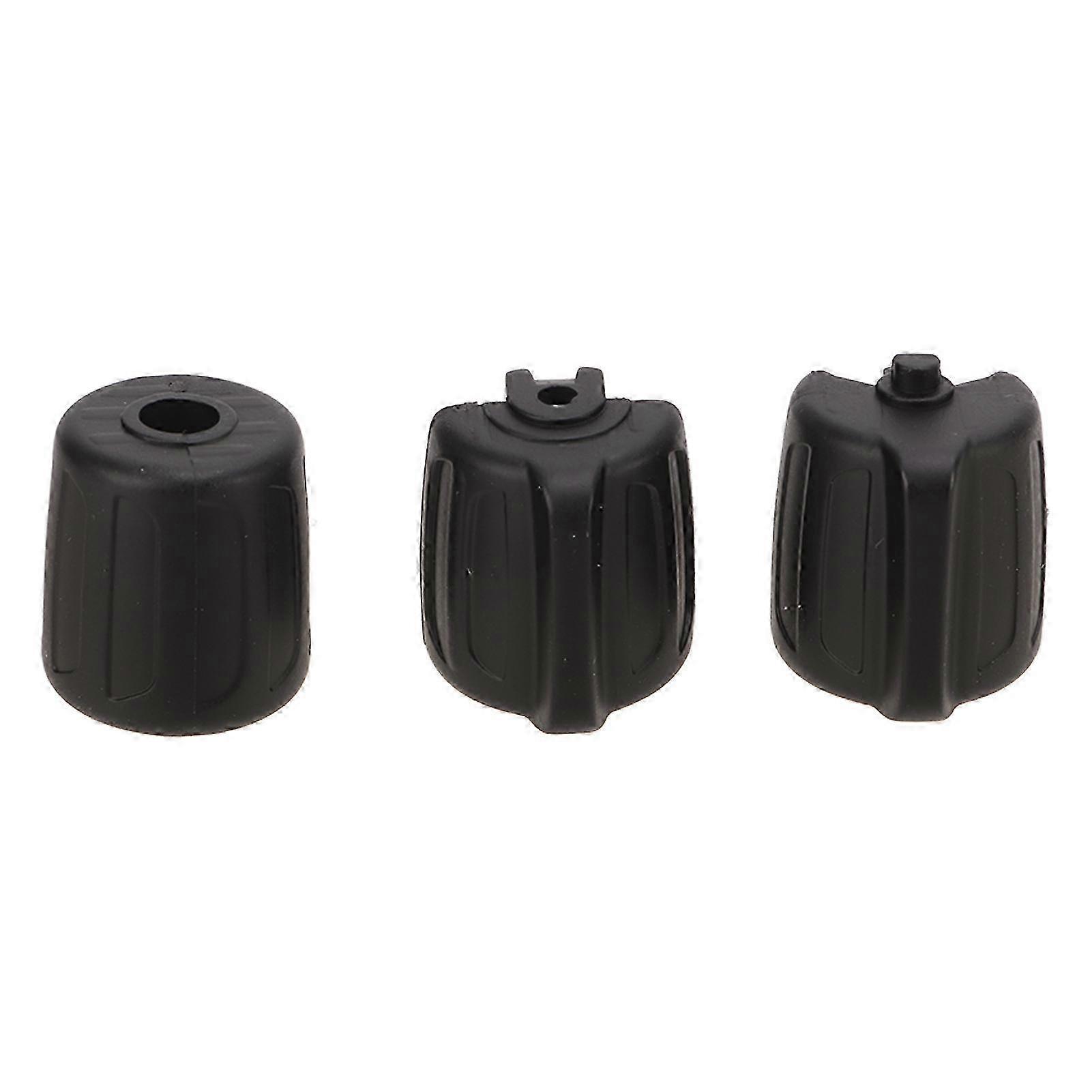 3pcs Multifunction Steering Wheel Control Button ABS Replacement for Certain Models Black