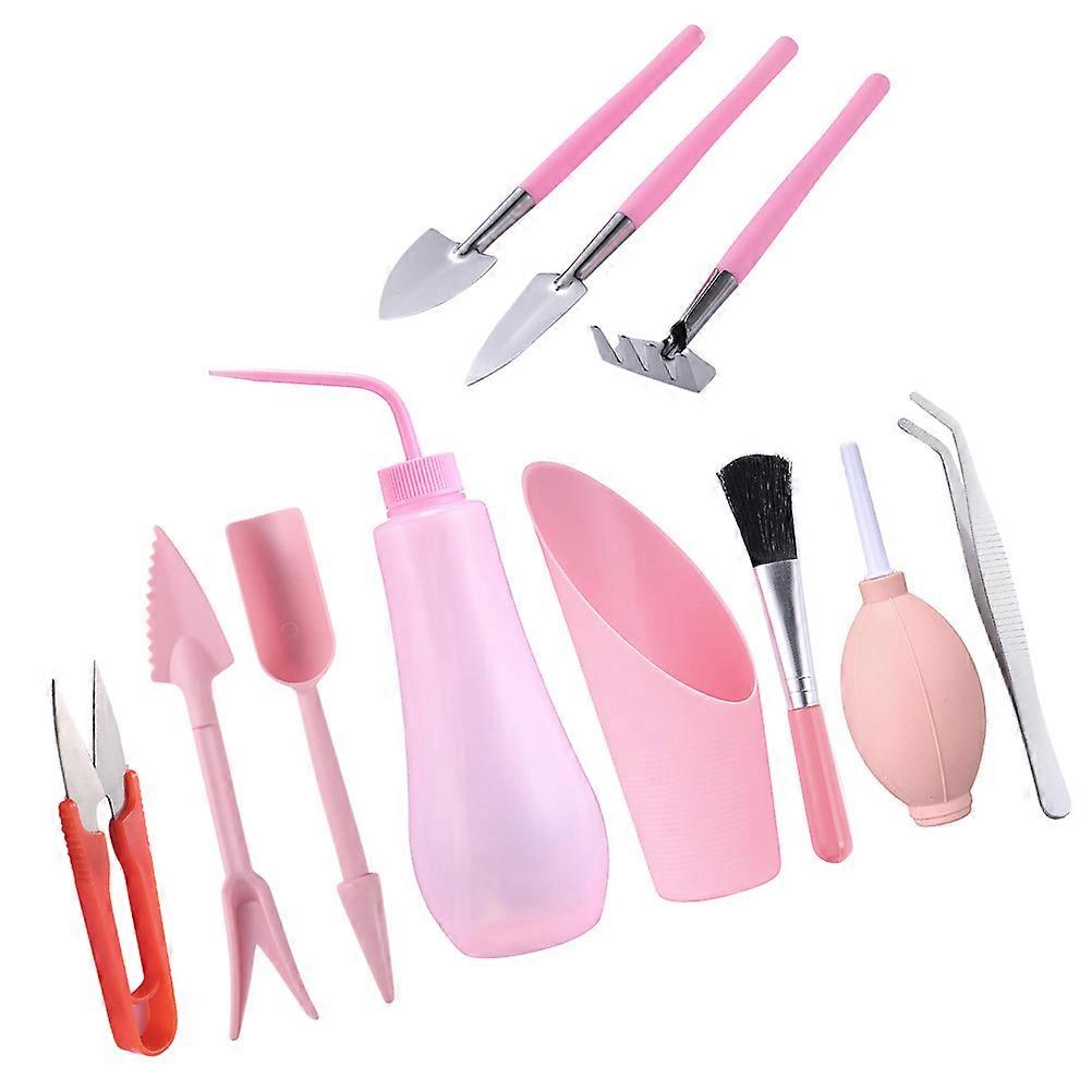 Small Garden Tools Pink Yard Work 17X5CM Spraying 1Set