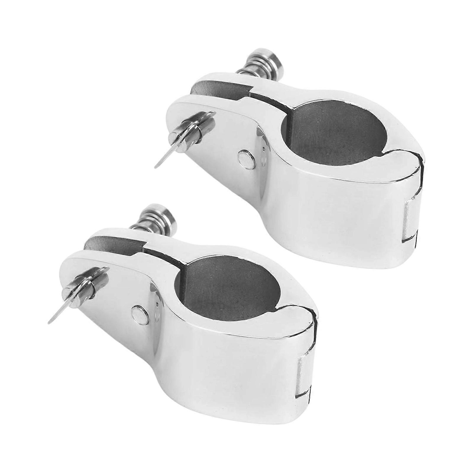 Bootsüberdachungs-Rohrklemmen 2er-Pack Hochleistungs-Klappbackenschieber aus Edelstahl mit sicherem Verriegelungssystem für 22-32-mm-Rohre 32 mm