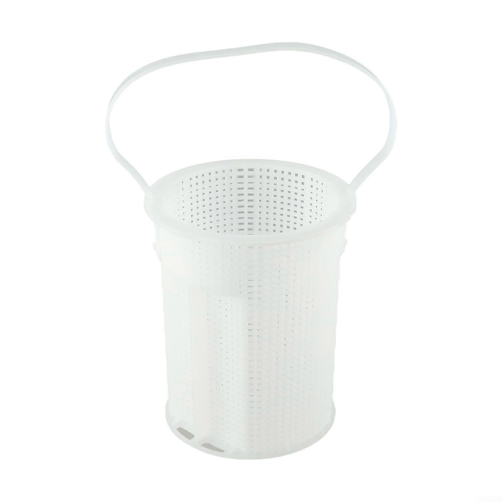 Pool Filter Basket 355318 Replacement for Challenger Pumps R38024 Compatible Skimmer System White Plastic
